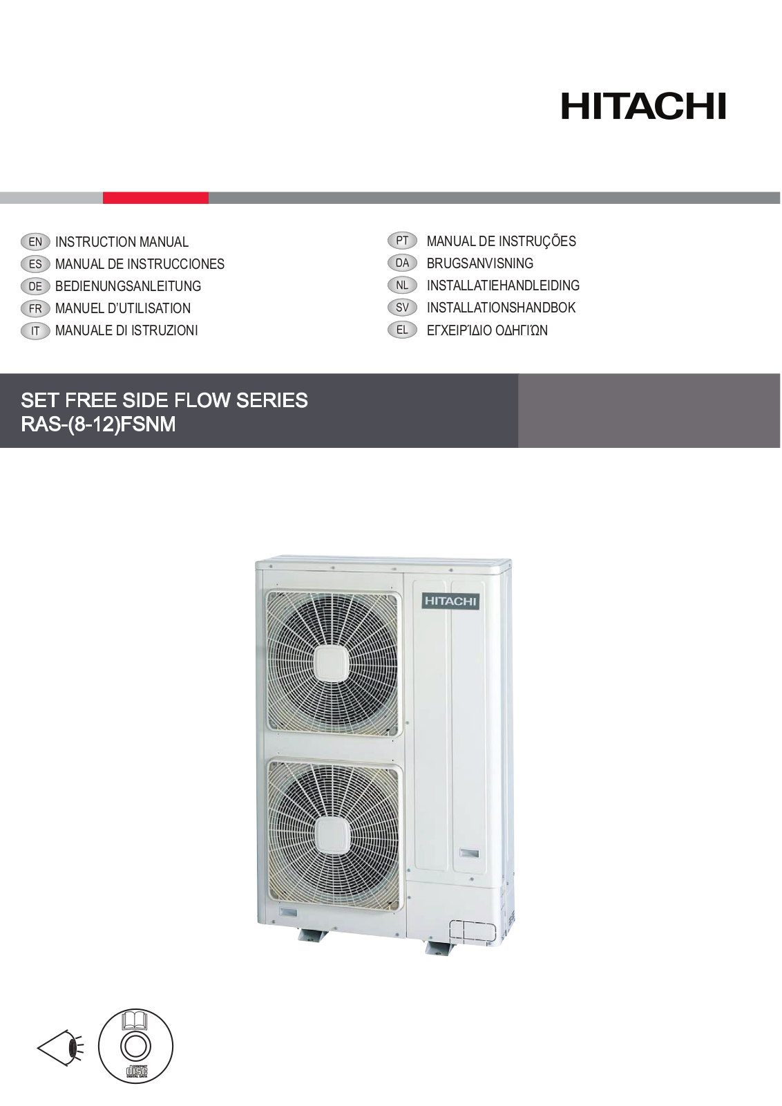 Hitachi RAS-8-FSNM, RAS-12-FSNM, RAS-10FSNM Instruction Manual