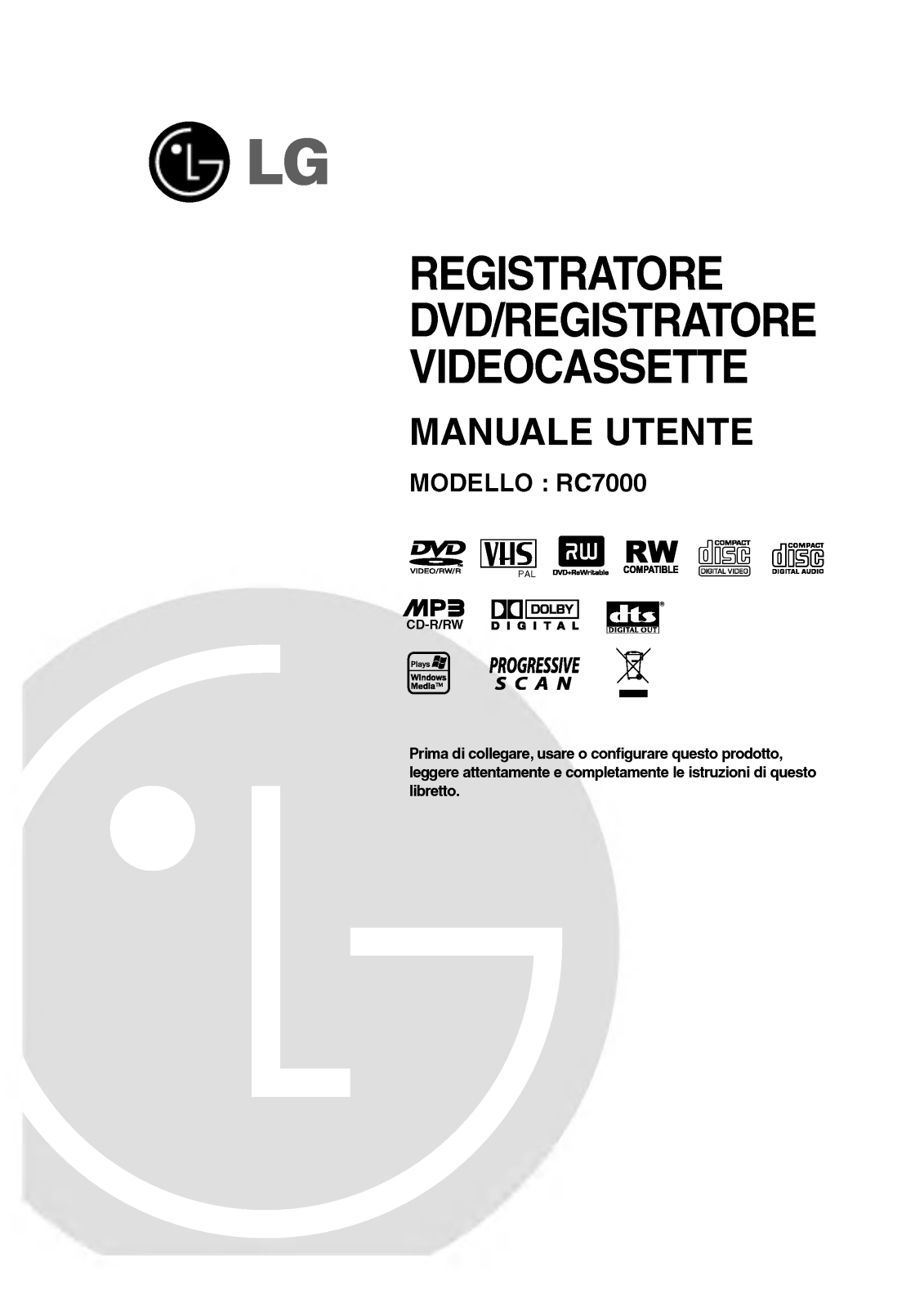 LG RC7812CP1L User Manual