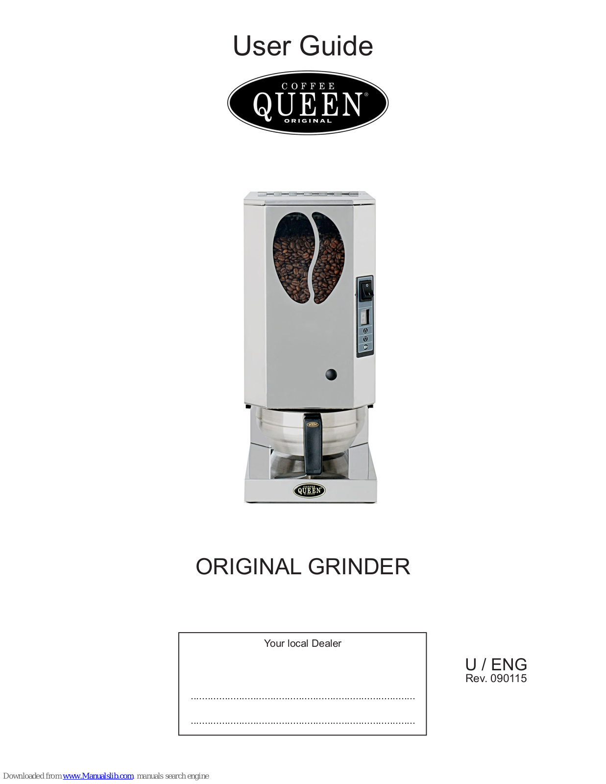 Coffee Queen Grinder Original User Manual