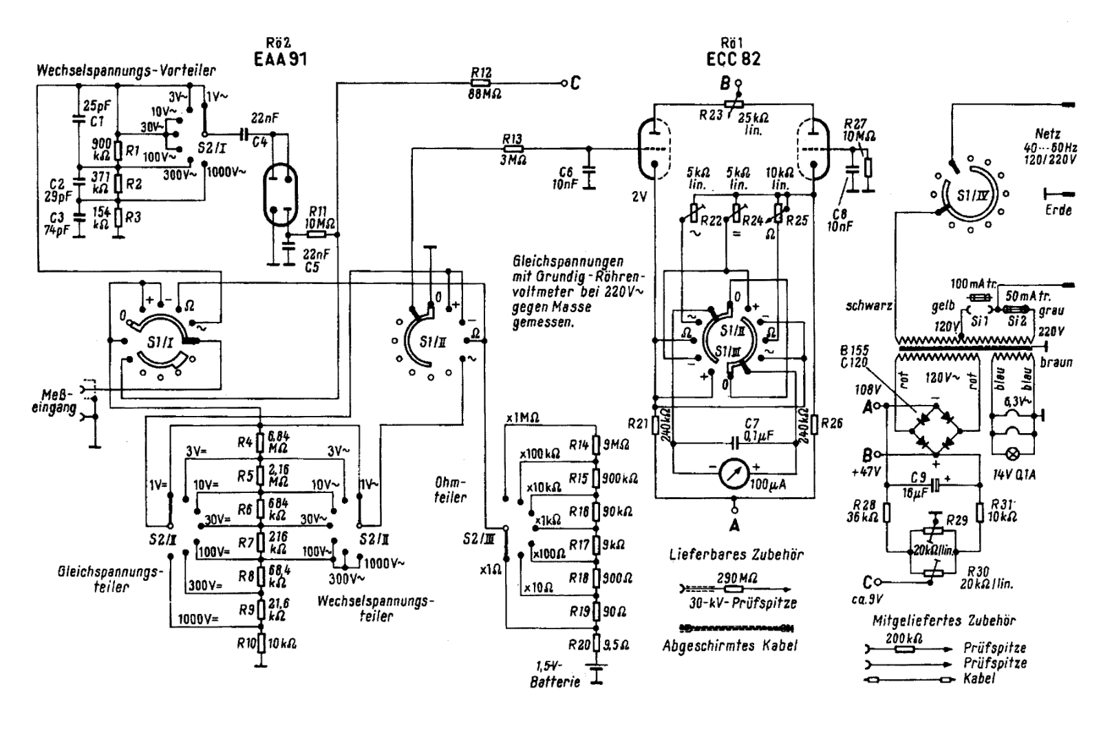 Grundig RV-11 Schematic