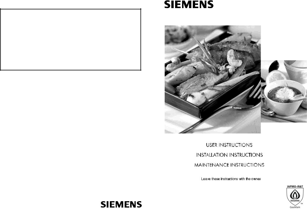 SIEMENS EC945RB90 User Manual