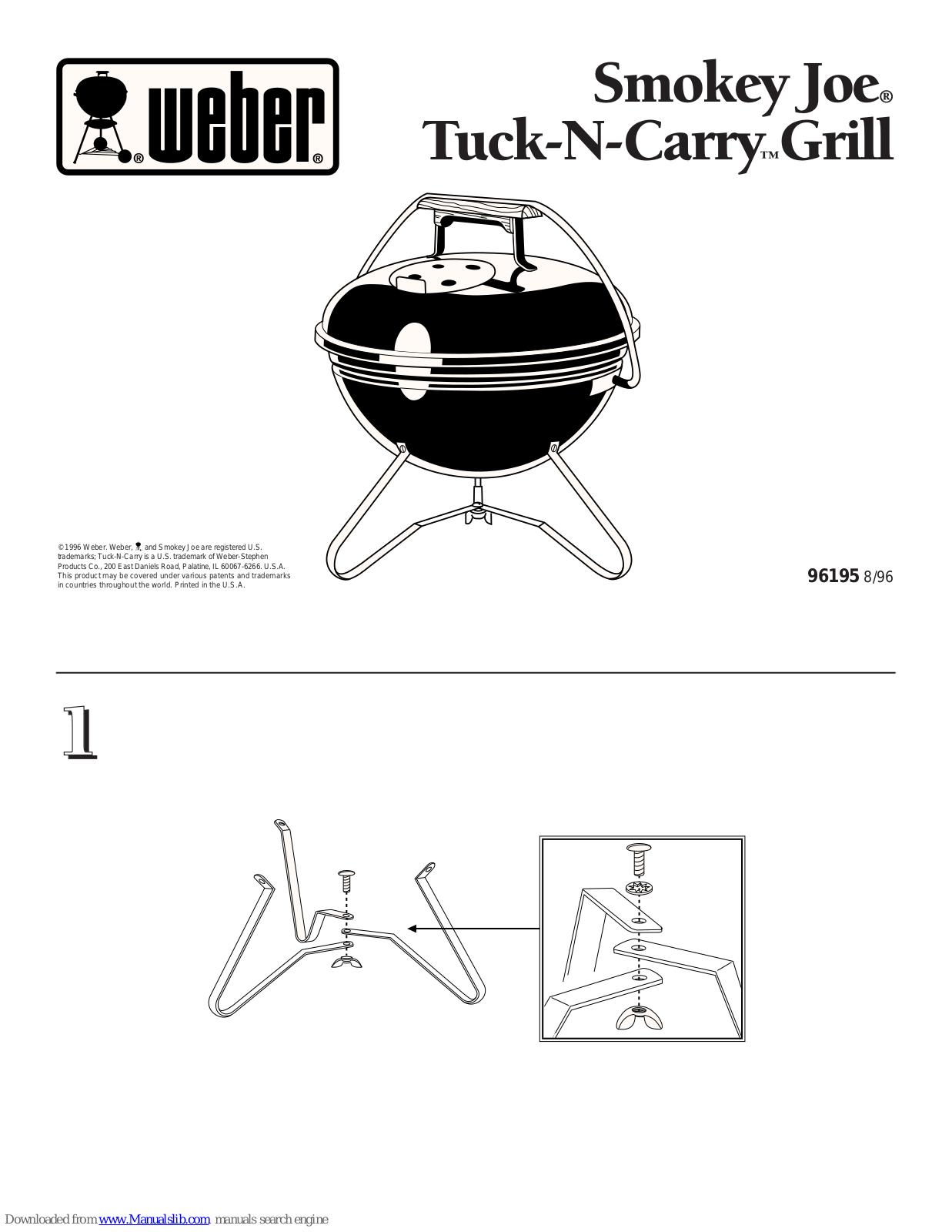 Weber Smokey Jo Tuck-N-Carry User Manual