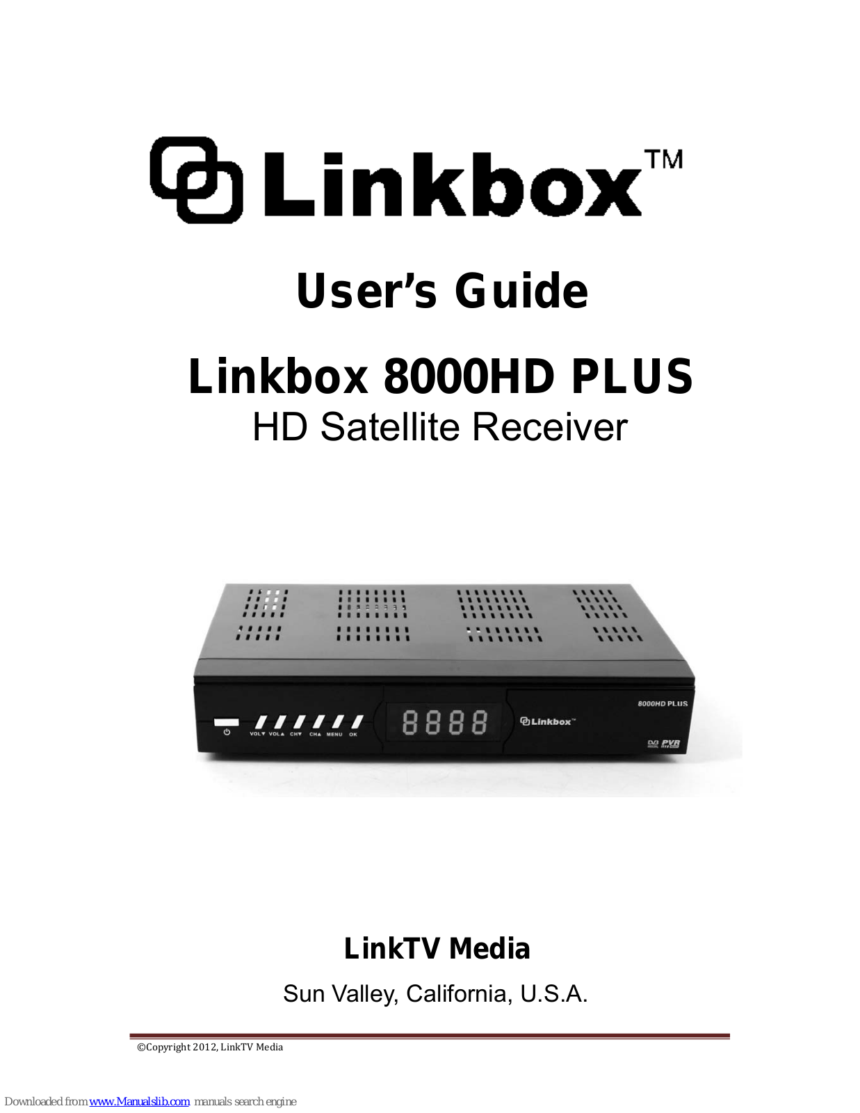 Linkbox 8000HD PLUS User Manual - ManualMachine.com
