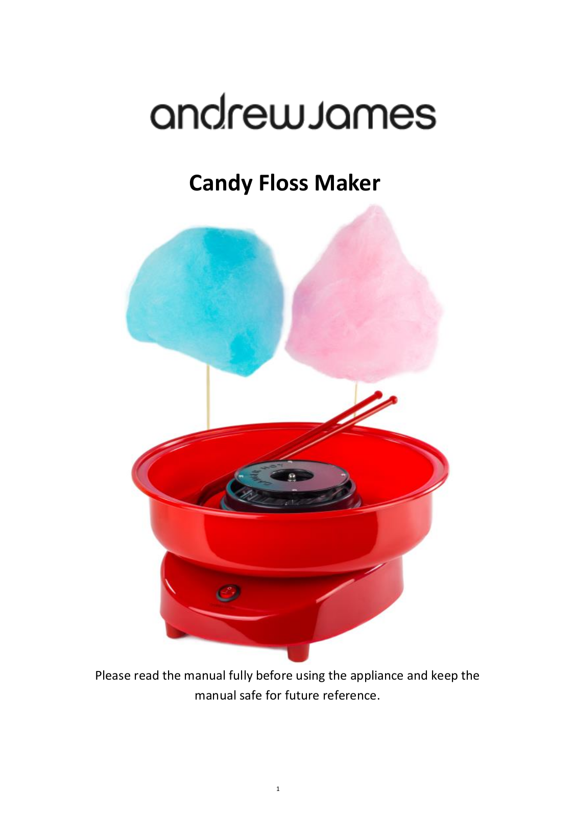 Andrew James Candy Floss Maker User Manual