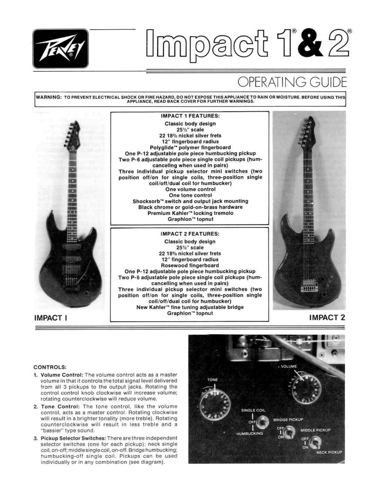 Peavey IMPACT 2 Operating Manual