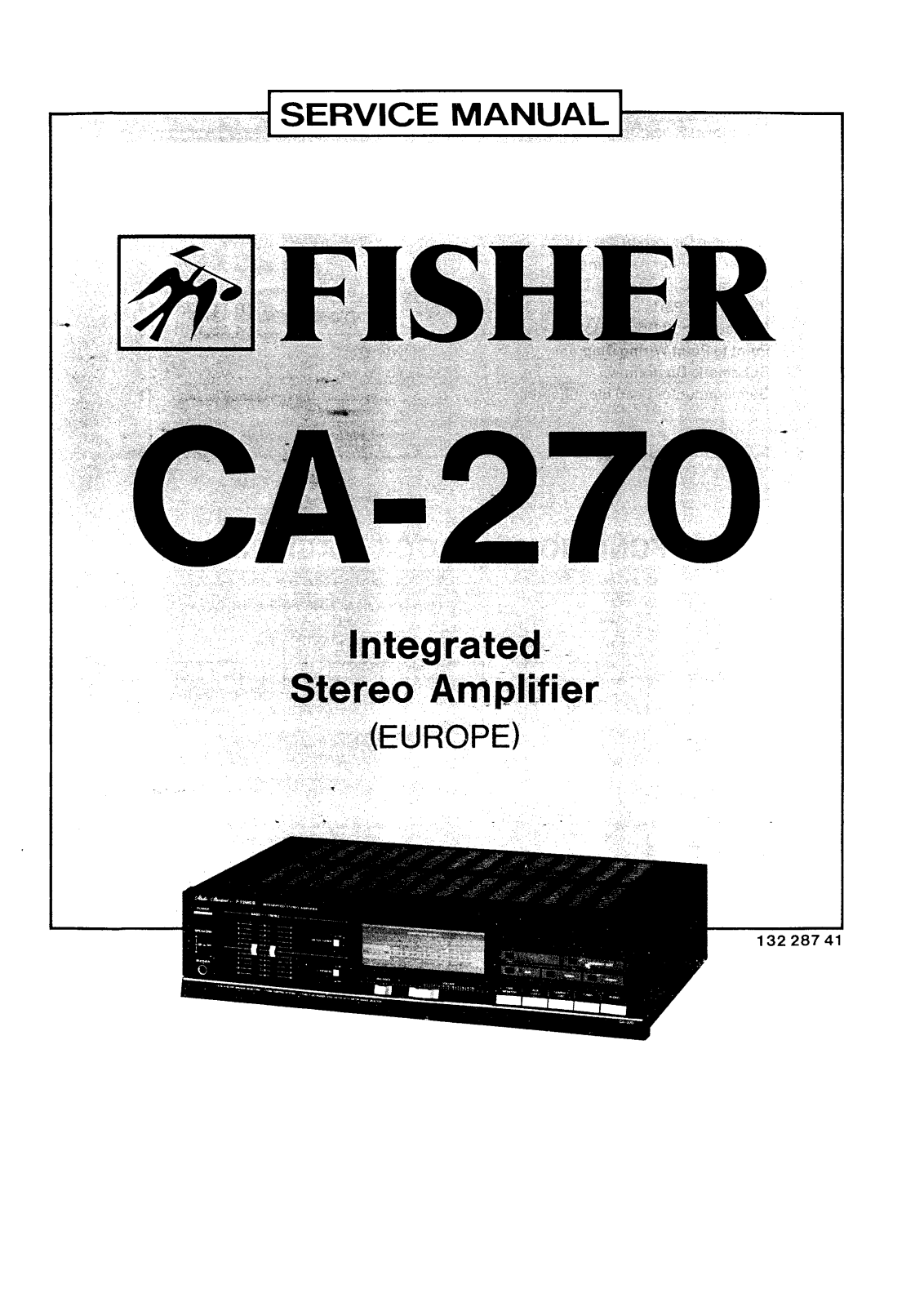 Fisher CA-270 Service manual