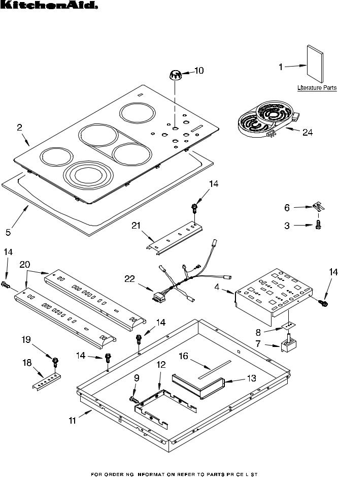 KitchenAid KECC566RWH01 Parts List