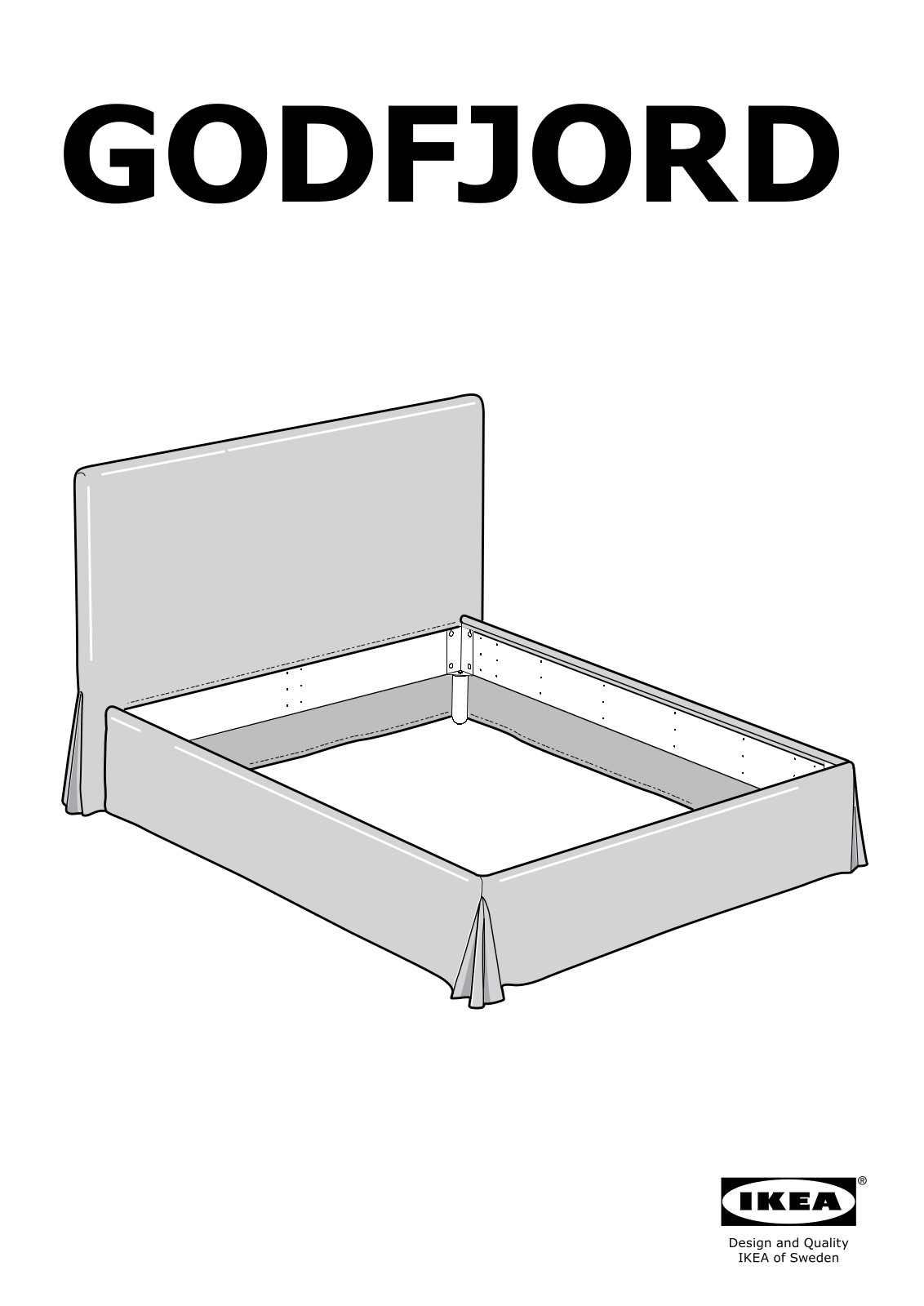 IKEA GODFJORD Bed frame Assembly Instruction