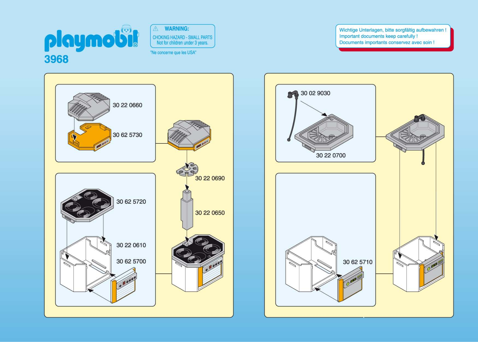 Playmobil 3968 Instructions