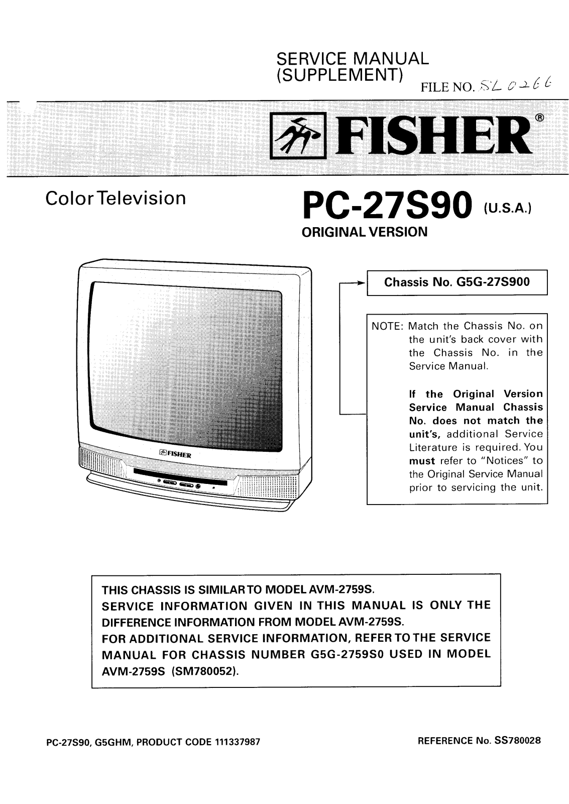 Fisher pc27s90 schematic