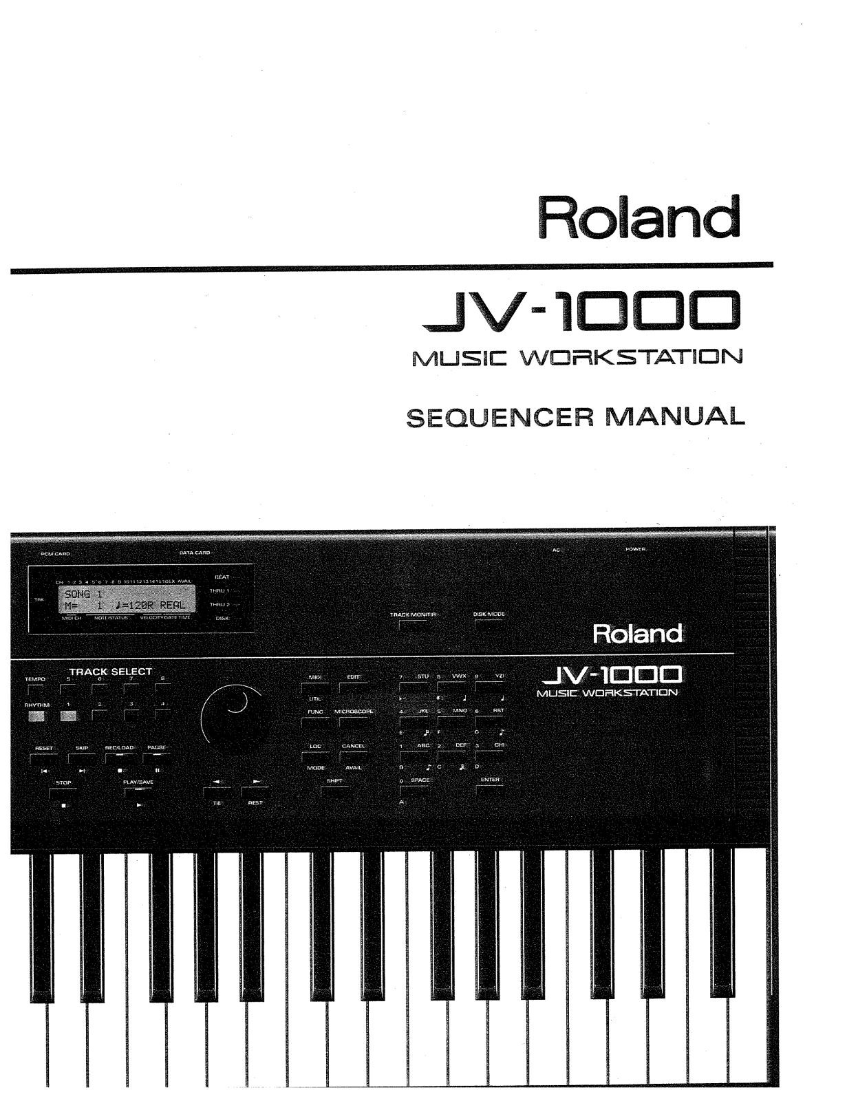 Roland Corporation JV-1000 Owner's Manual