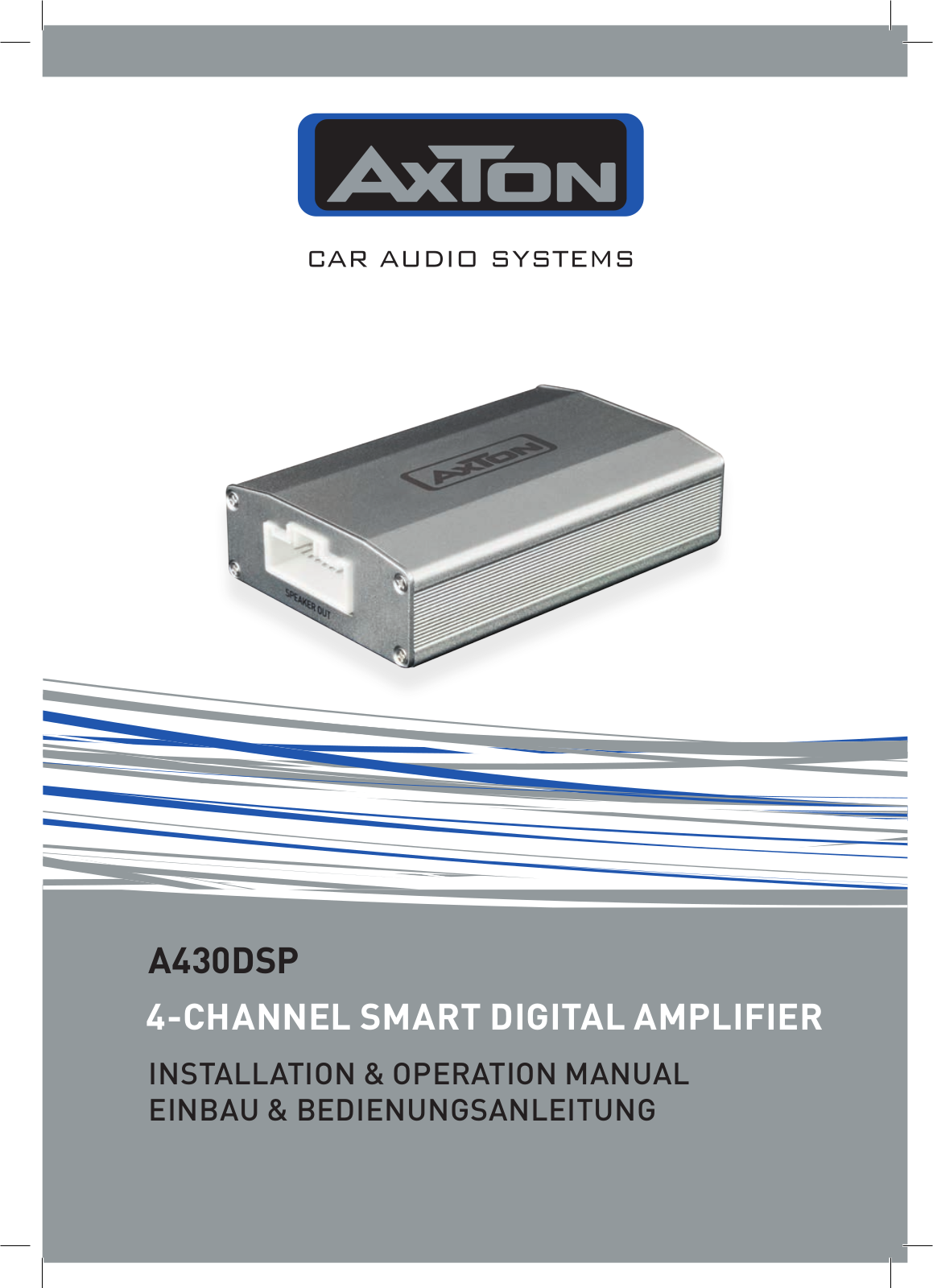 Axton A430DSP operation manual