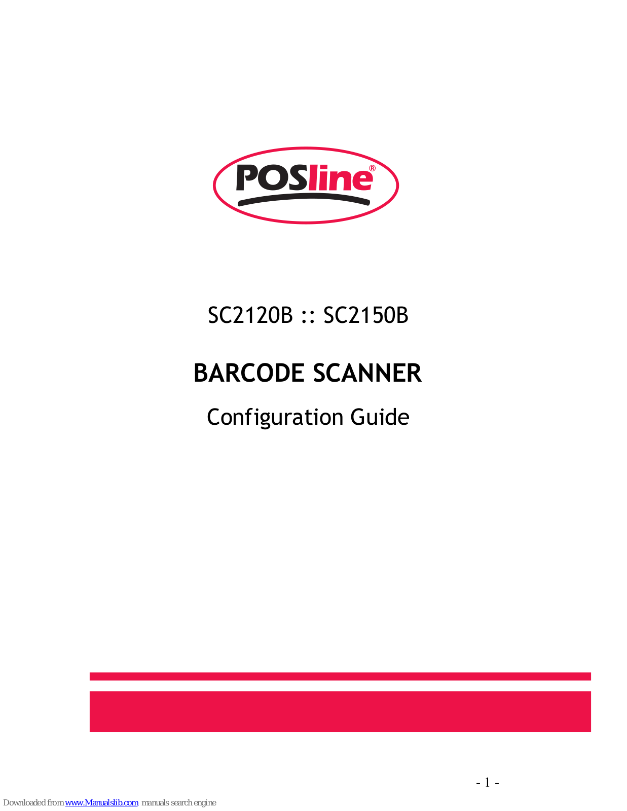 POSline SC2120B, SC2150B Configuration Manual