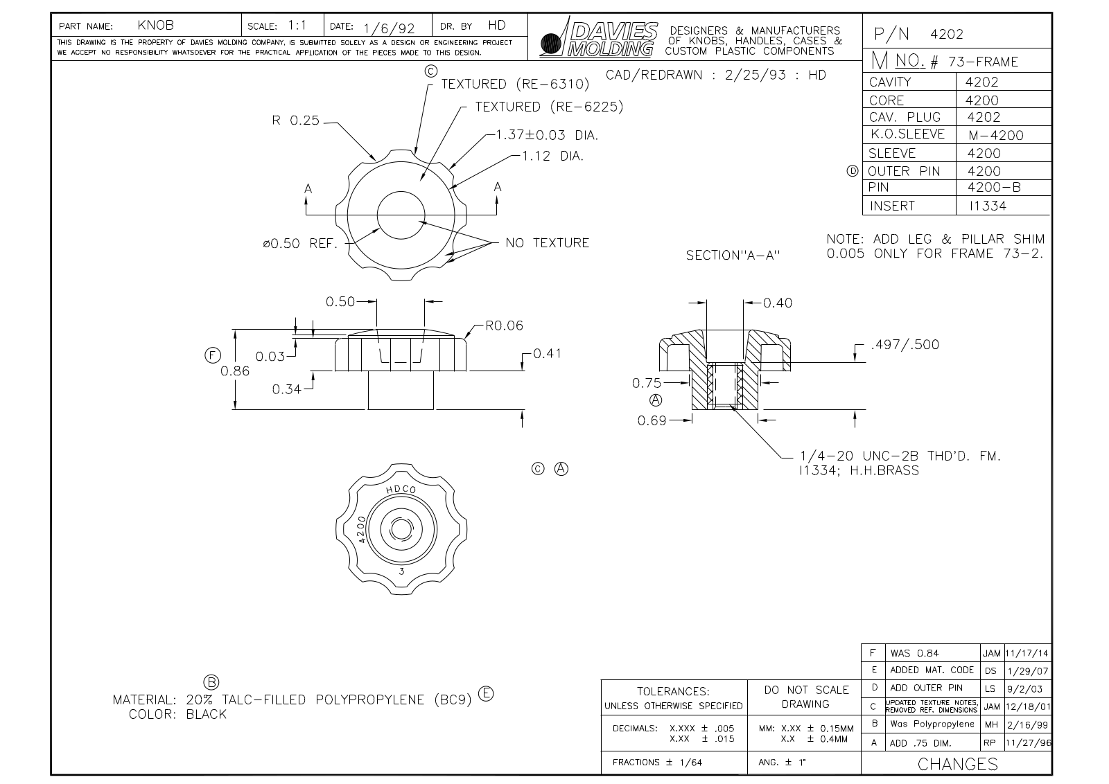 Davies Molding 4202 Reference Drawing