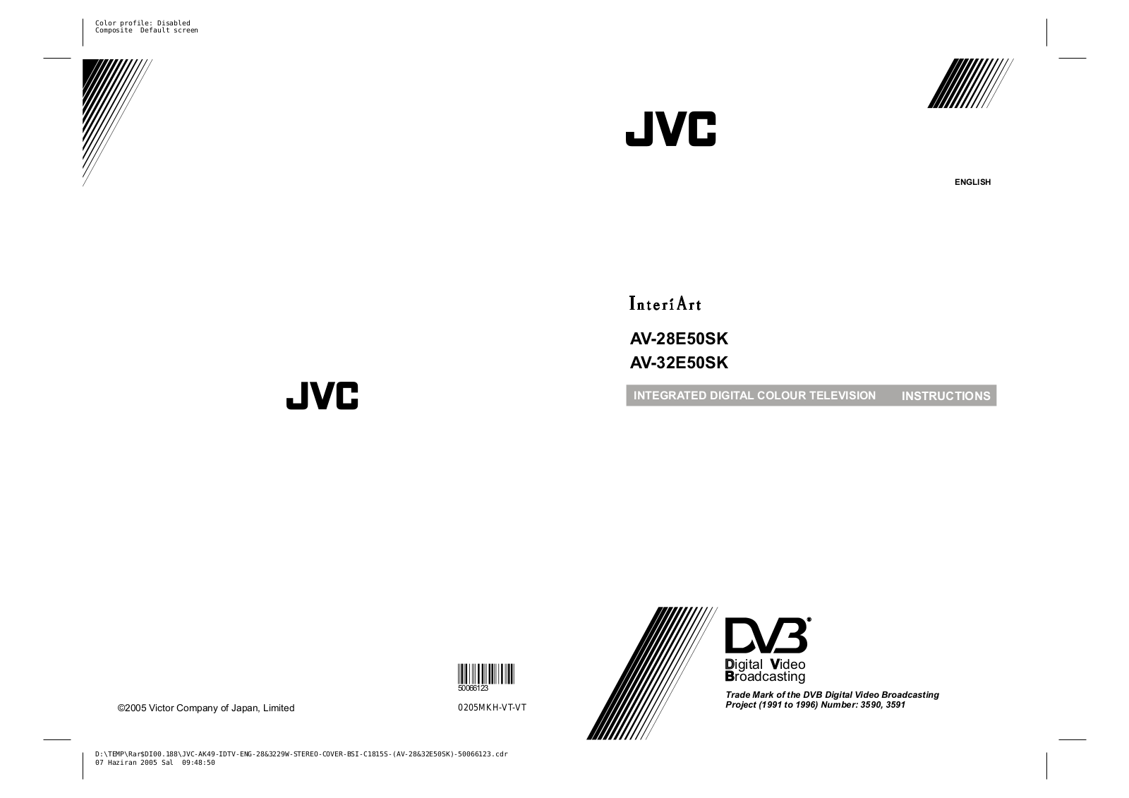 JVC AV-32E50, AV-28E50 User Manual