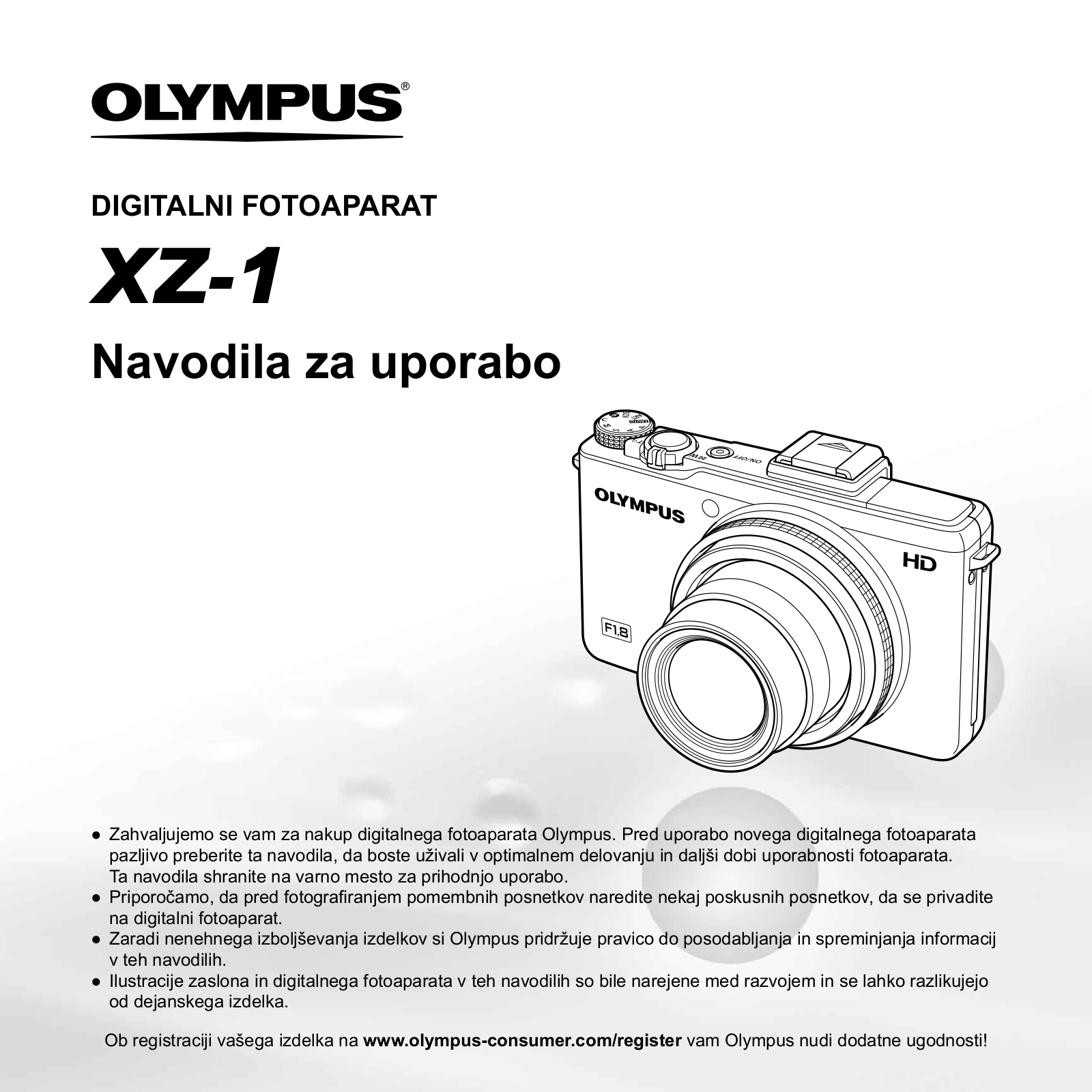 OLYMPUS XZ-1 User Manual