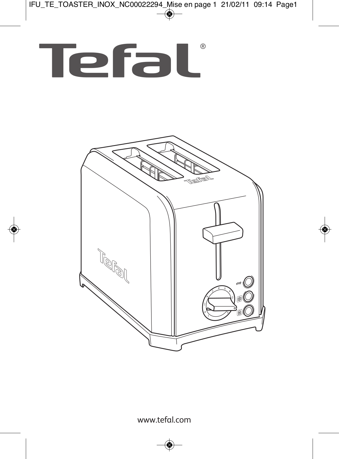 TEFAL TT544030 Instruction Manual