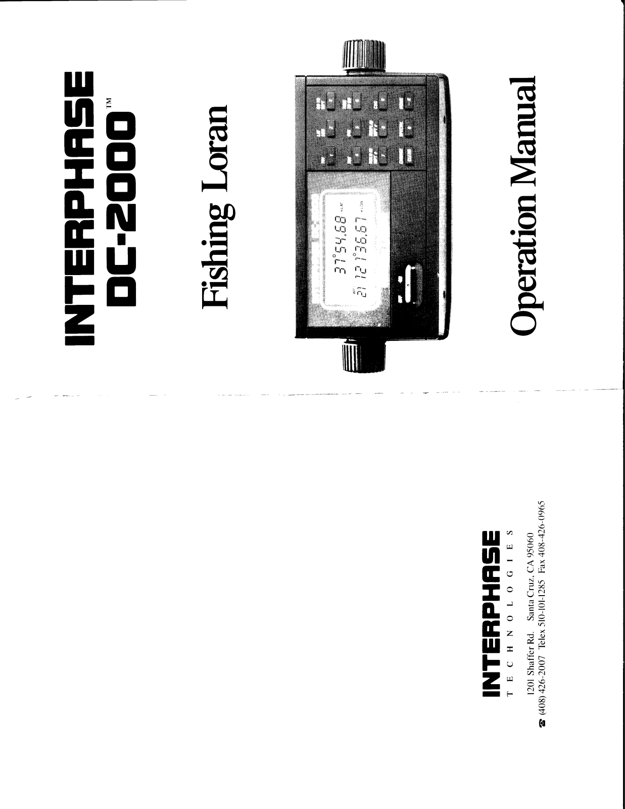 Interphase DC-2000 Operation Manual - ManualMachine.com