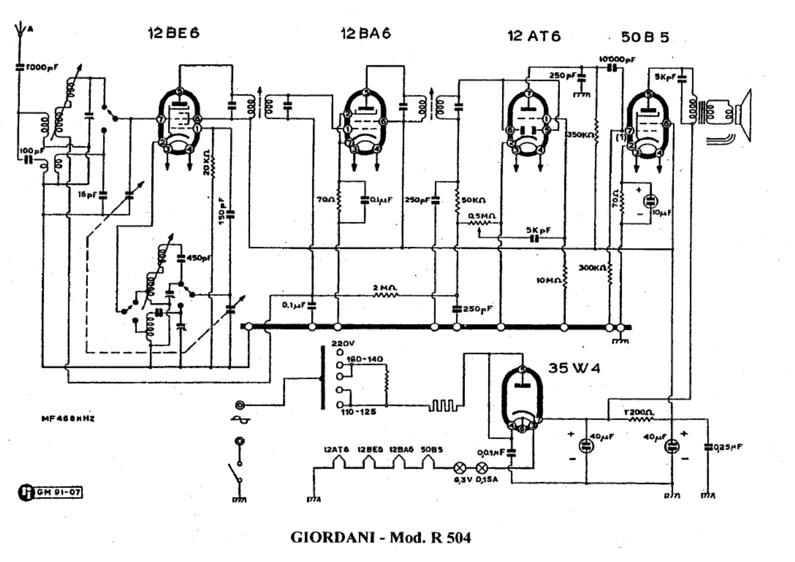 Giordani r504 schematic - ManualMachine.com