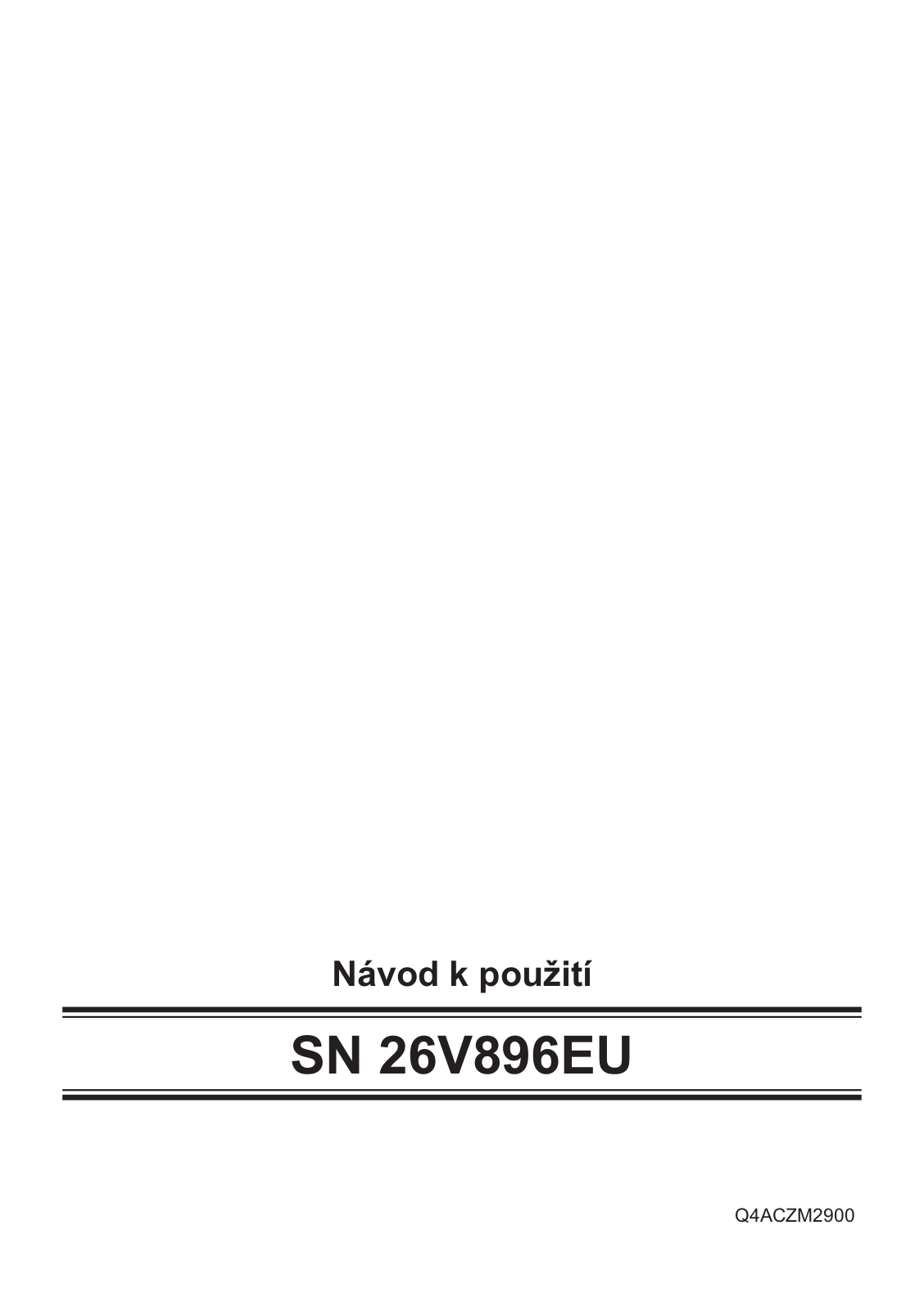 Siemens SN26V896EU User Manual