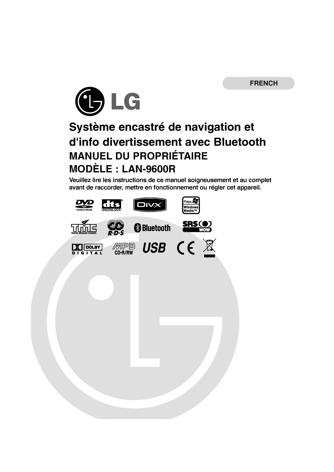 LG LAN-9600R User Manual