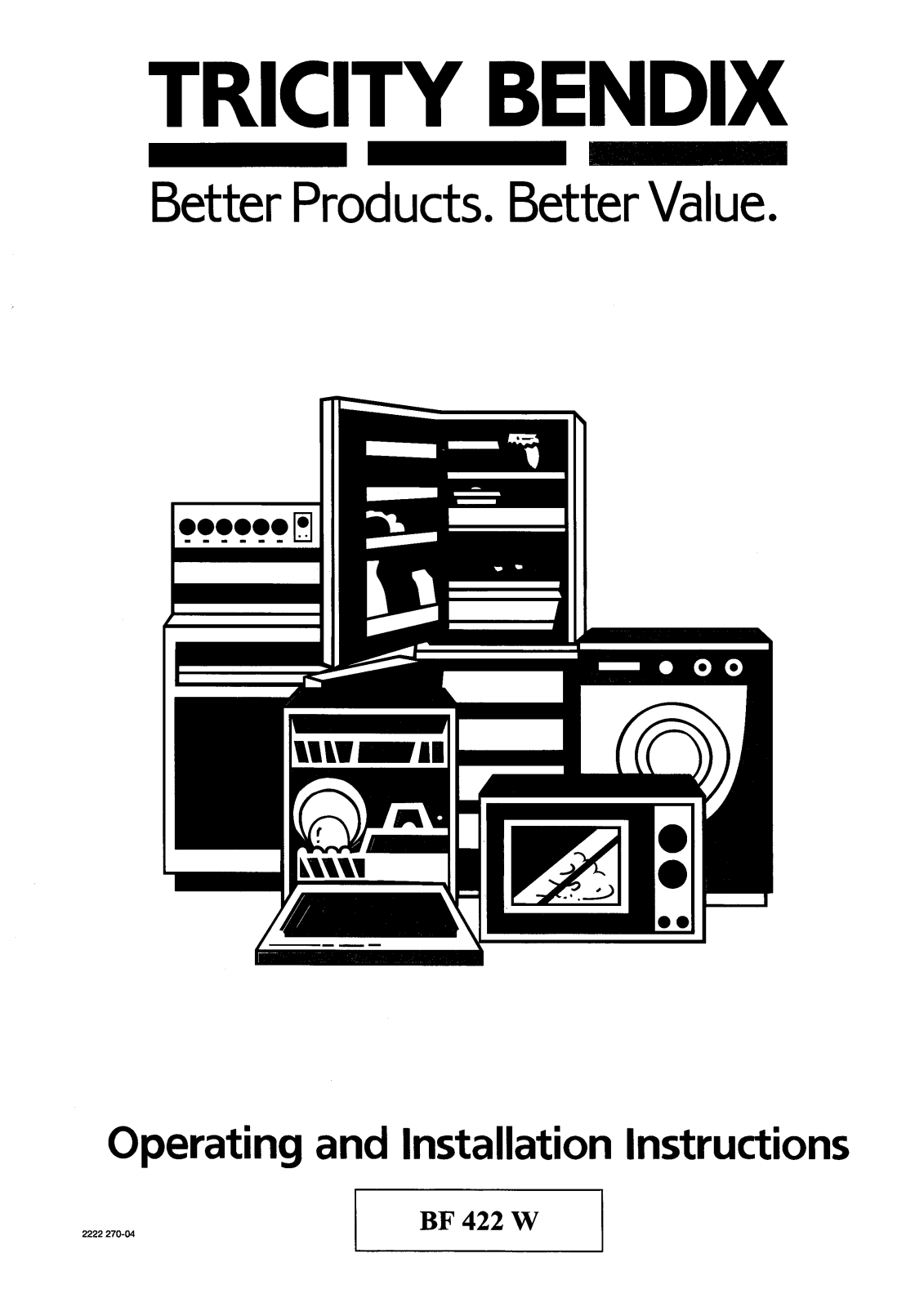 tricity bendix BF422 User Manual