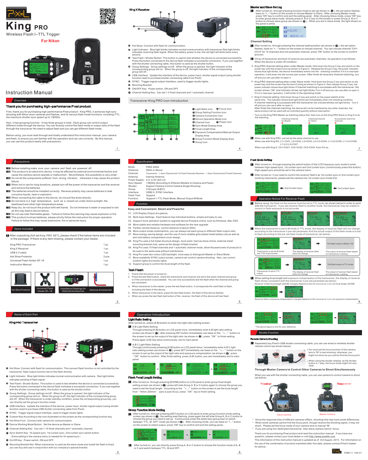 Pixel FSK2.4GHZ User Manual