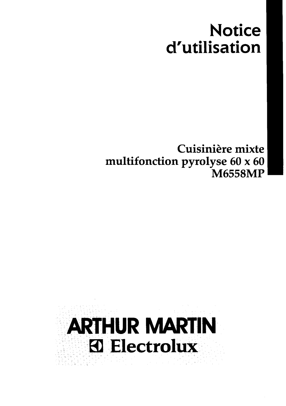 Arthur martin M6558MP User Manual