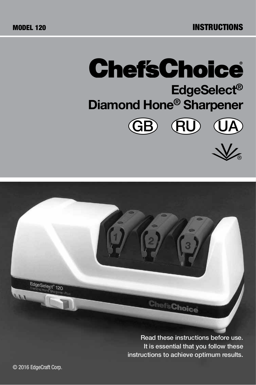 Chefs Choice 120 User guide