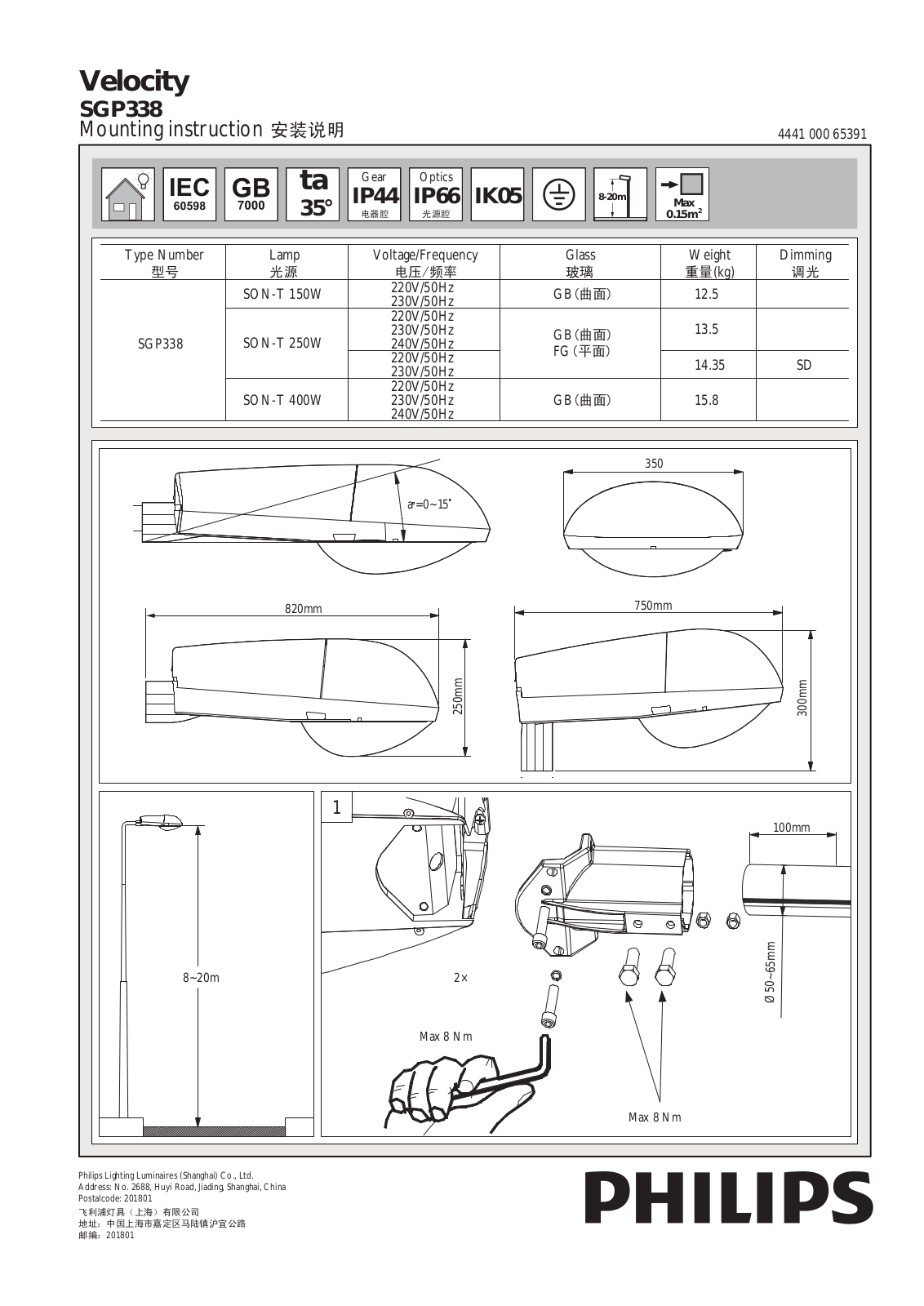 Philips SGP338 User Manual