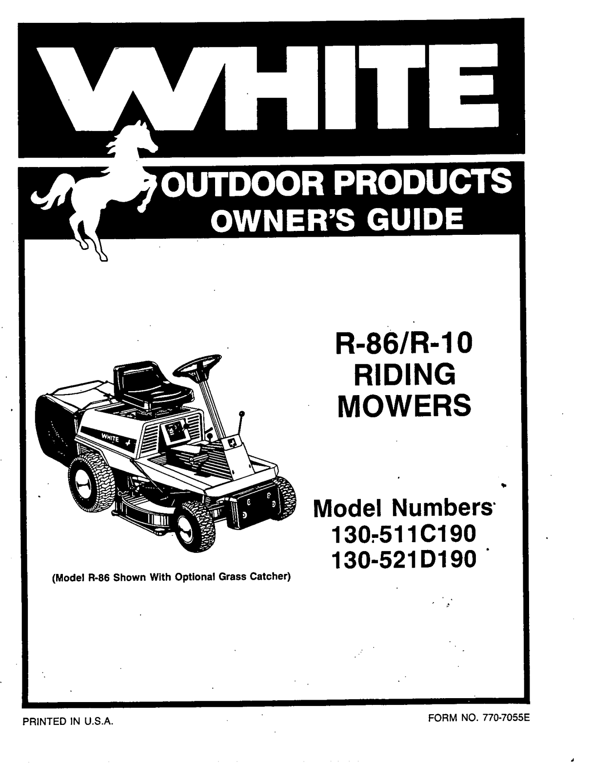 Bolens 130-521D190, 130-511C190 User Manual