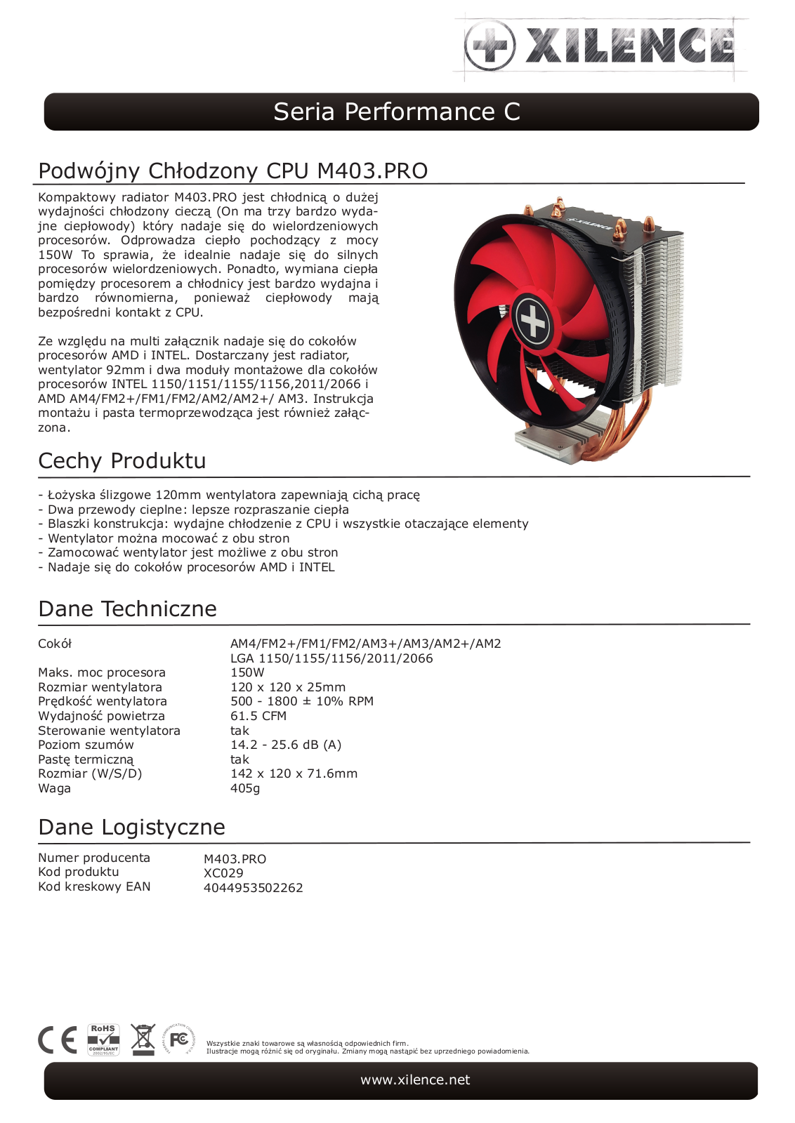 Xilence M403 Pro User Manual