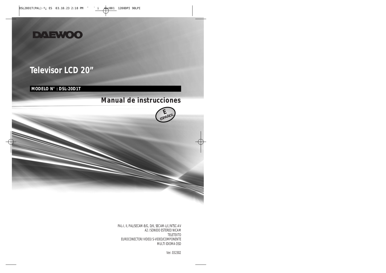 Daewoo DSL-20D1T User Manual