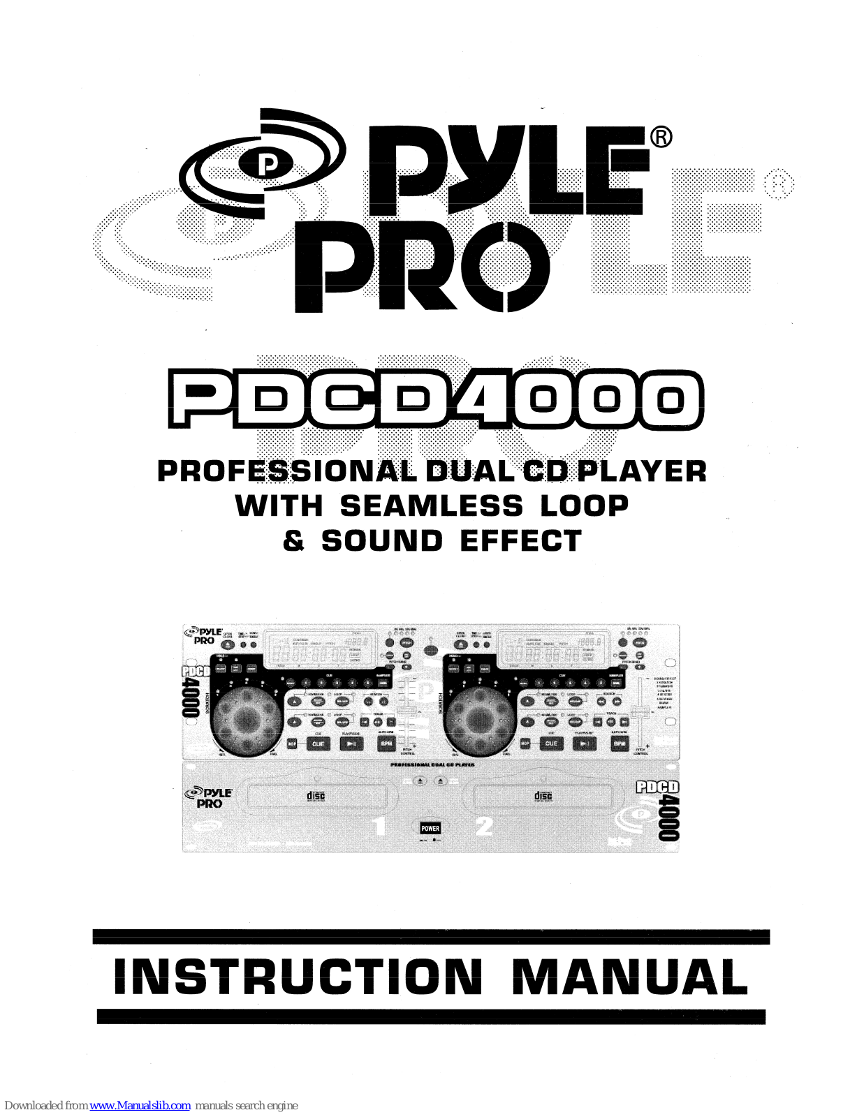 Pyle Pro PDCD4000 Instruction Manual