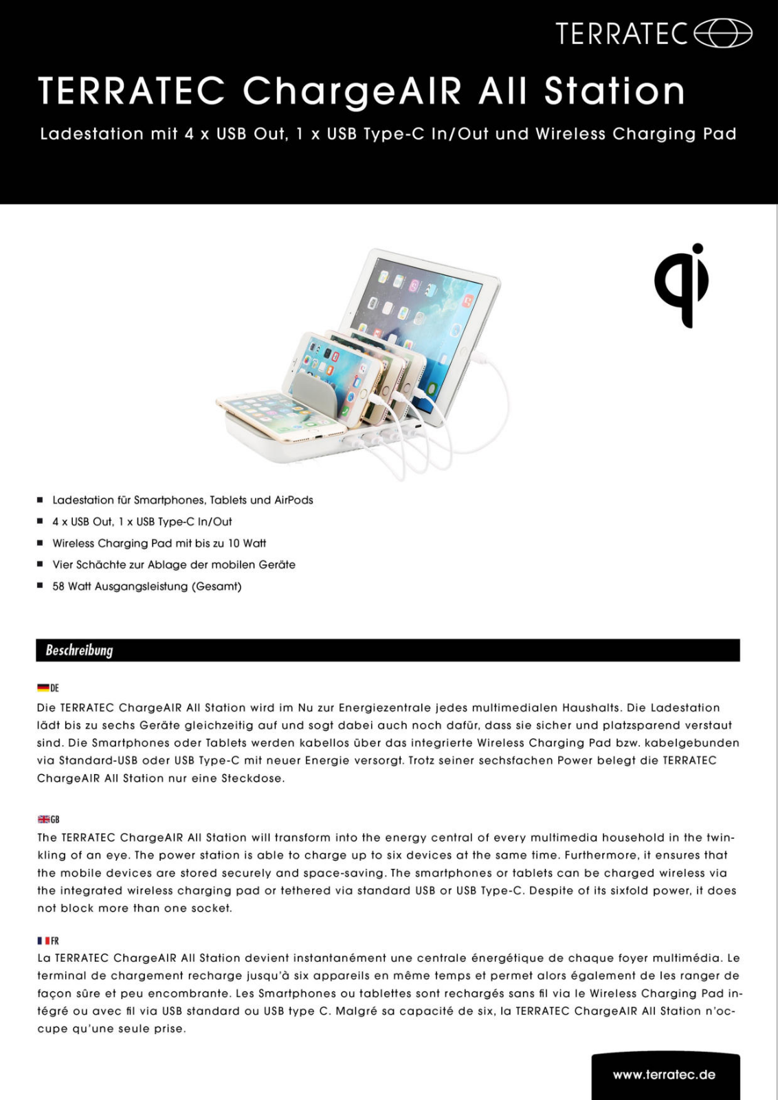 TerraTec ChargeAIR All Station User Manual