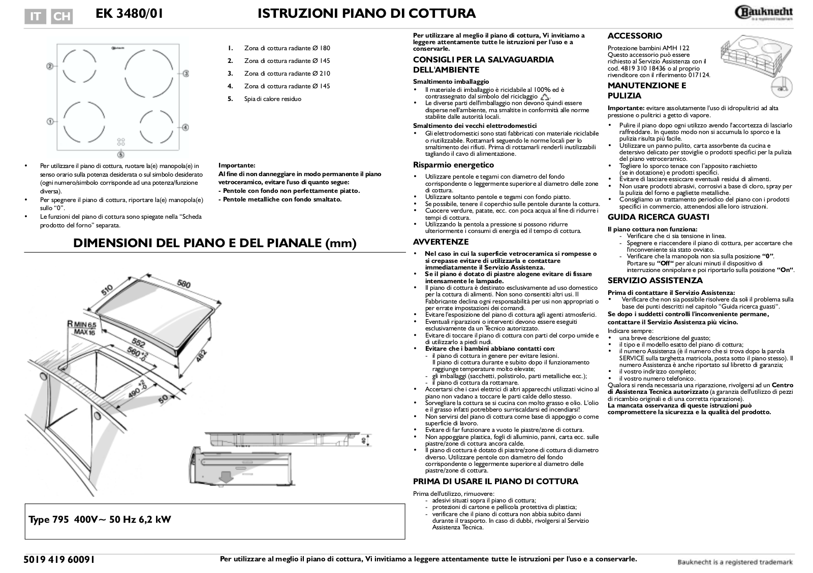 Whirlpool EK 3480 IN-1 User Manual