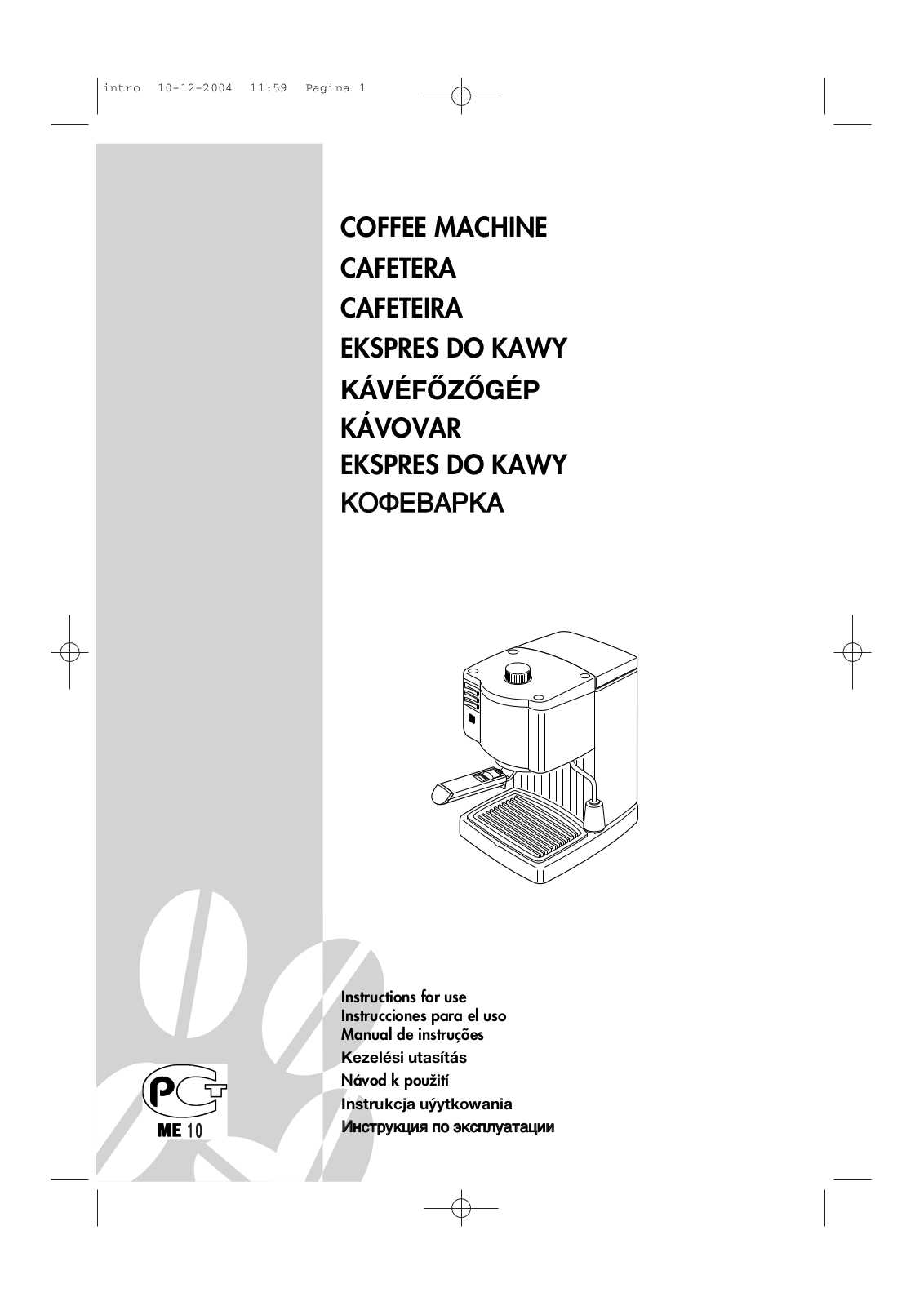 De'Longhi A2-5732130500 Owner's Manual