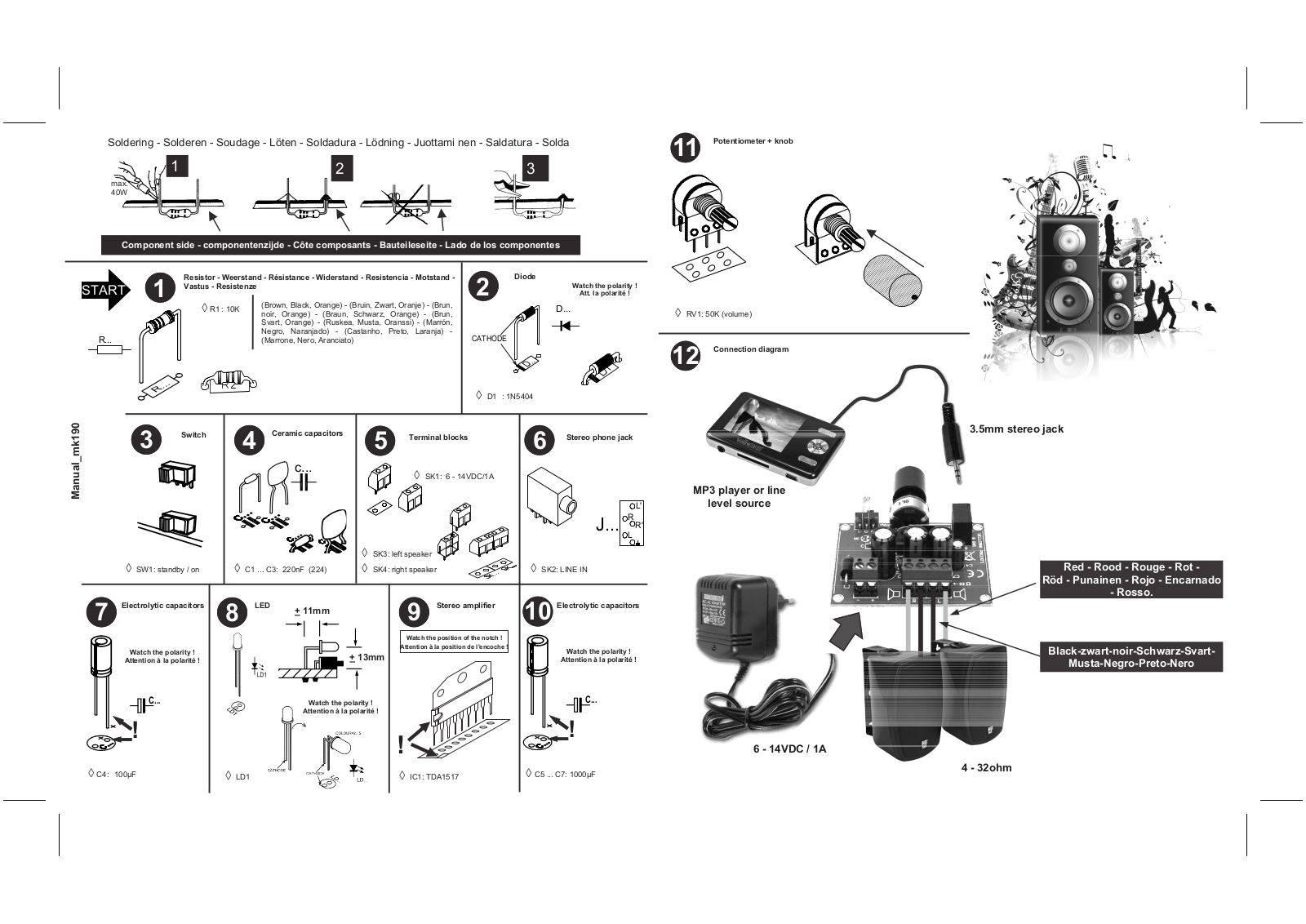 Velleman MK190 User Manual