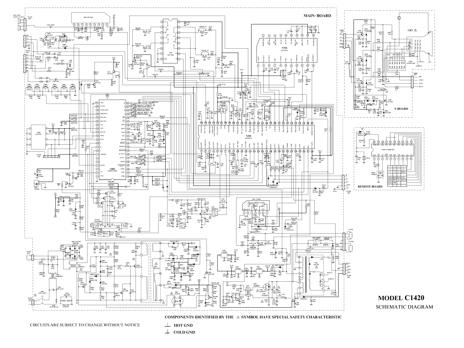 Rolsen C1420 Schematic