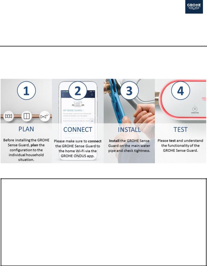 Grohe SenseCheck User guide