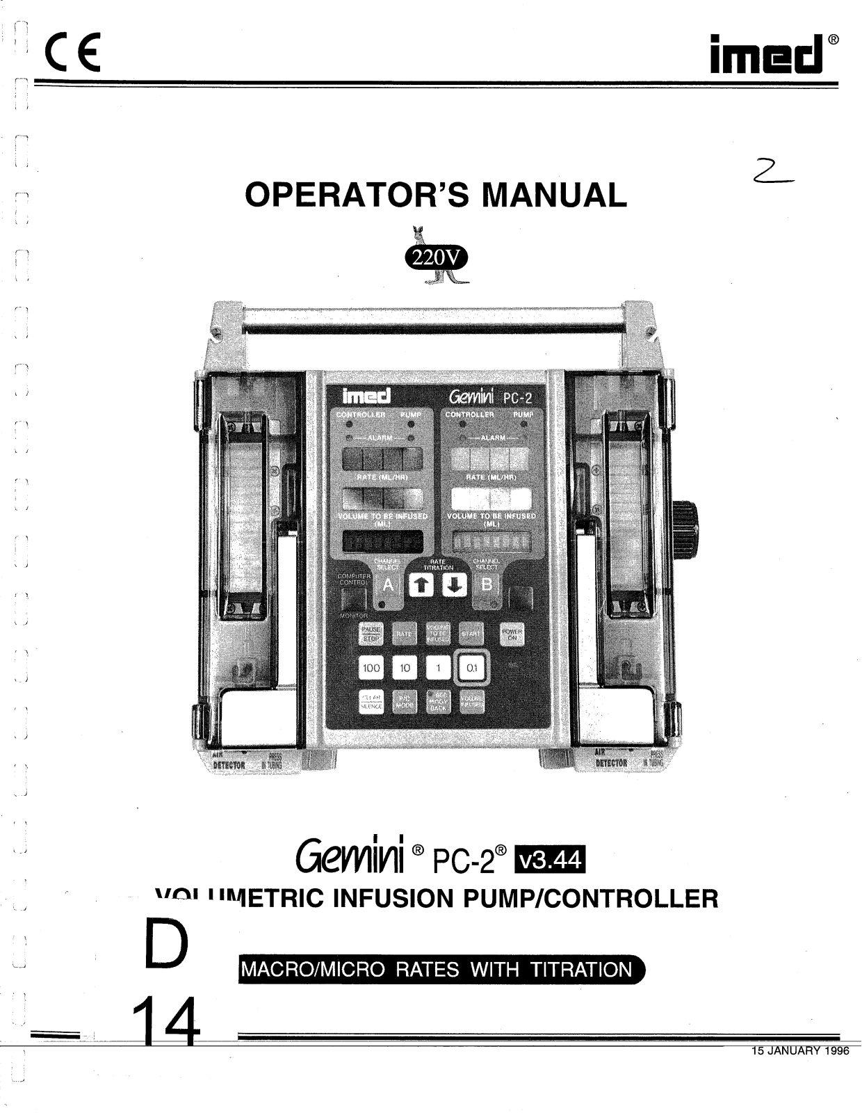 Imed Gemini PC-2 User manual - ManualMachine.com