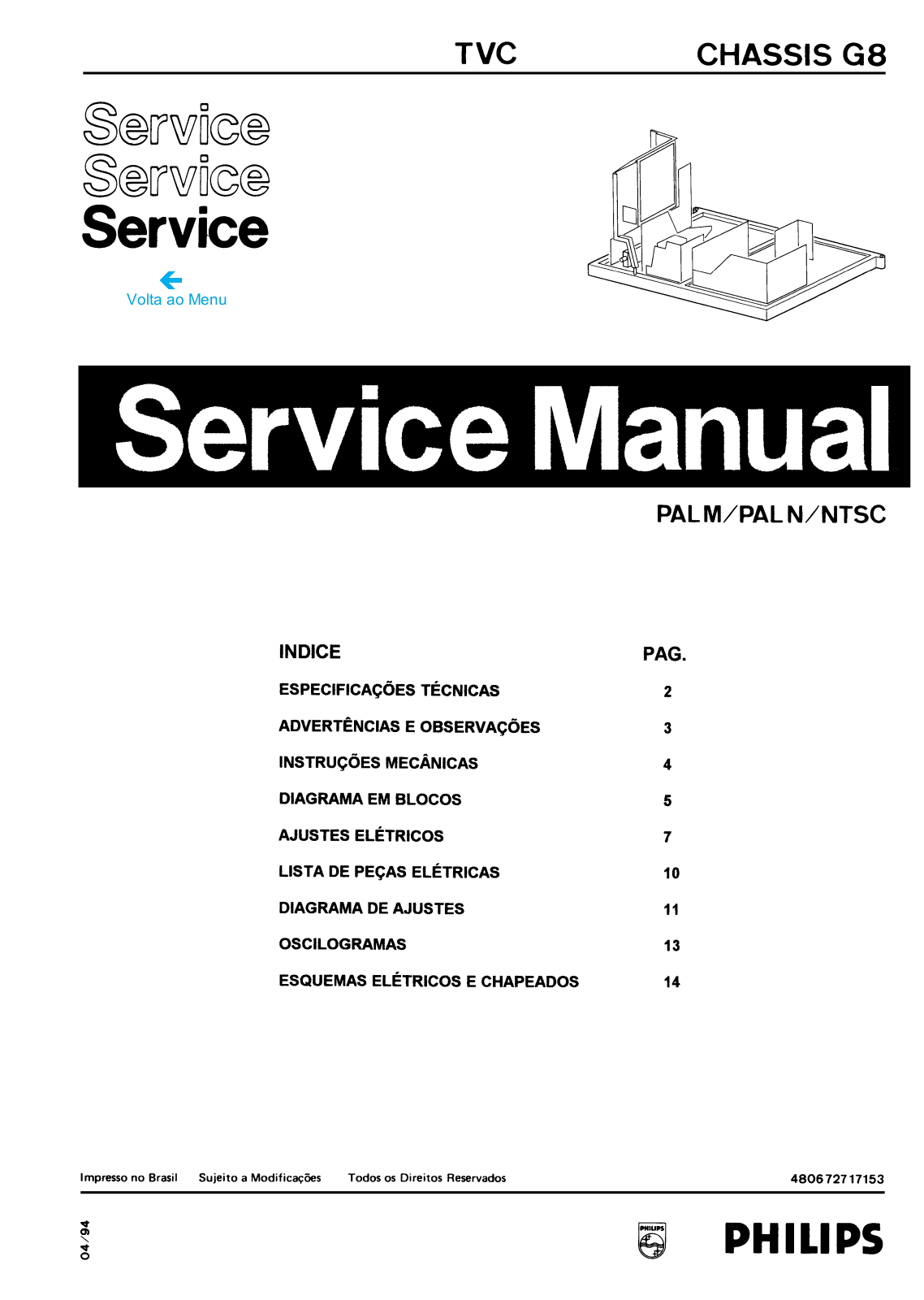 Philips 29SX8879 Schematic