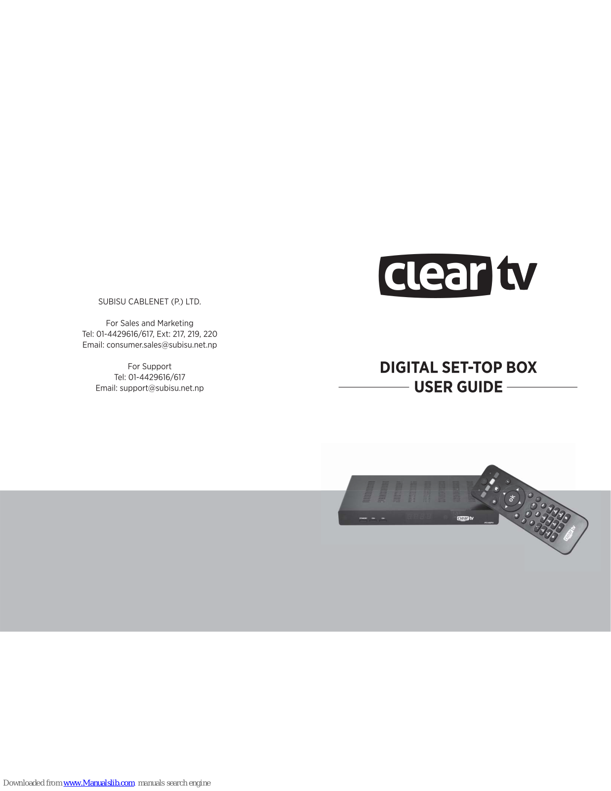 Clear TV IPO-85iPH User Manual