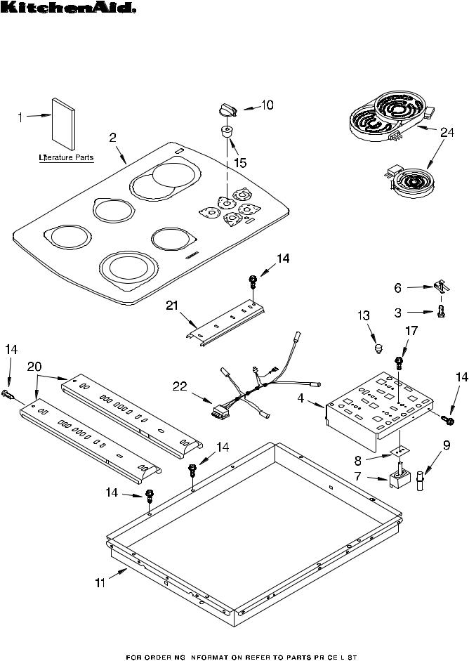 KitchenAid KECC567GWH1 Parts List