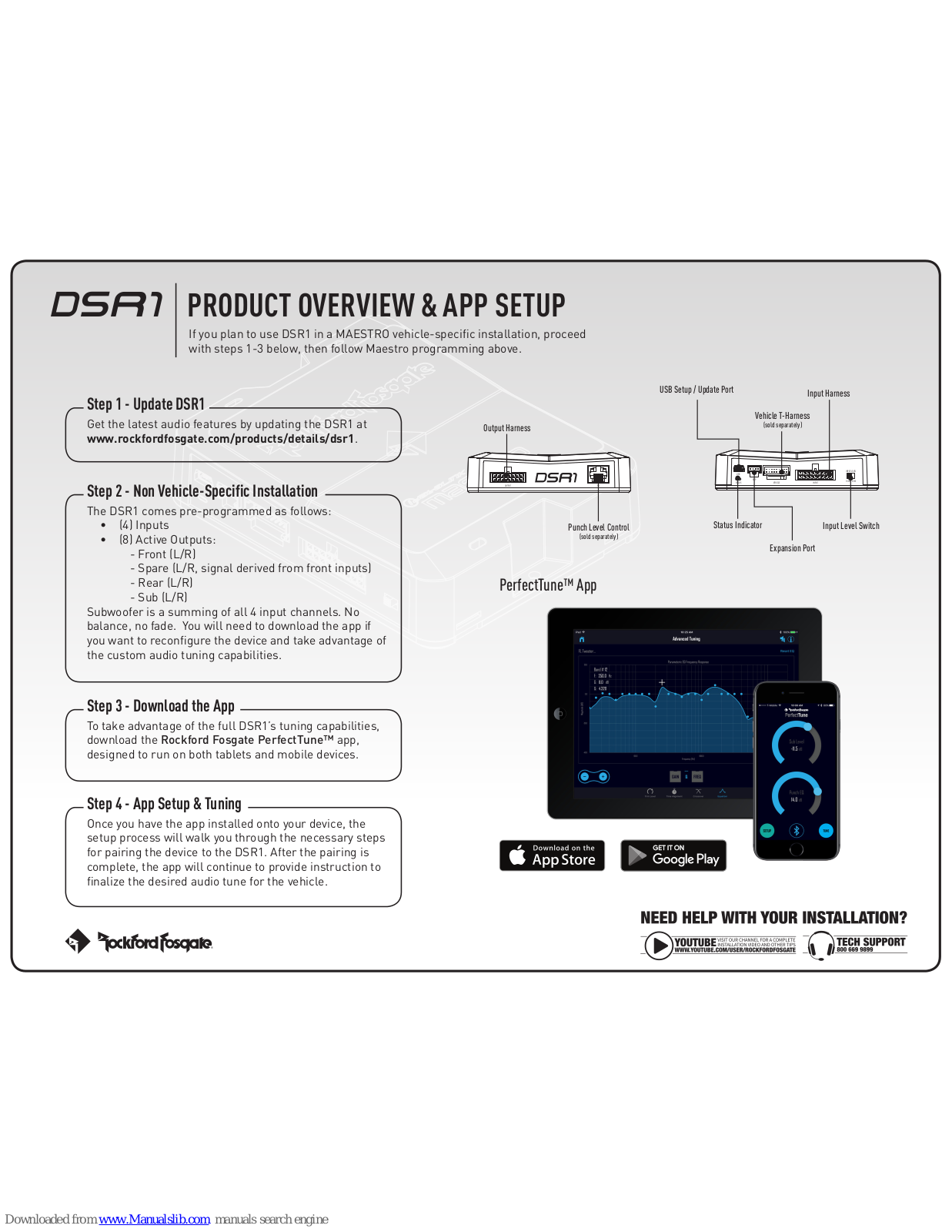 Rockford Fosgate DSR1 User Manual