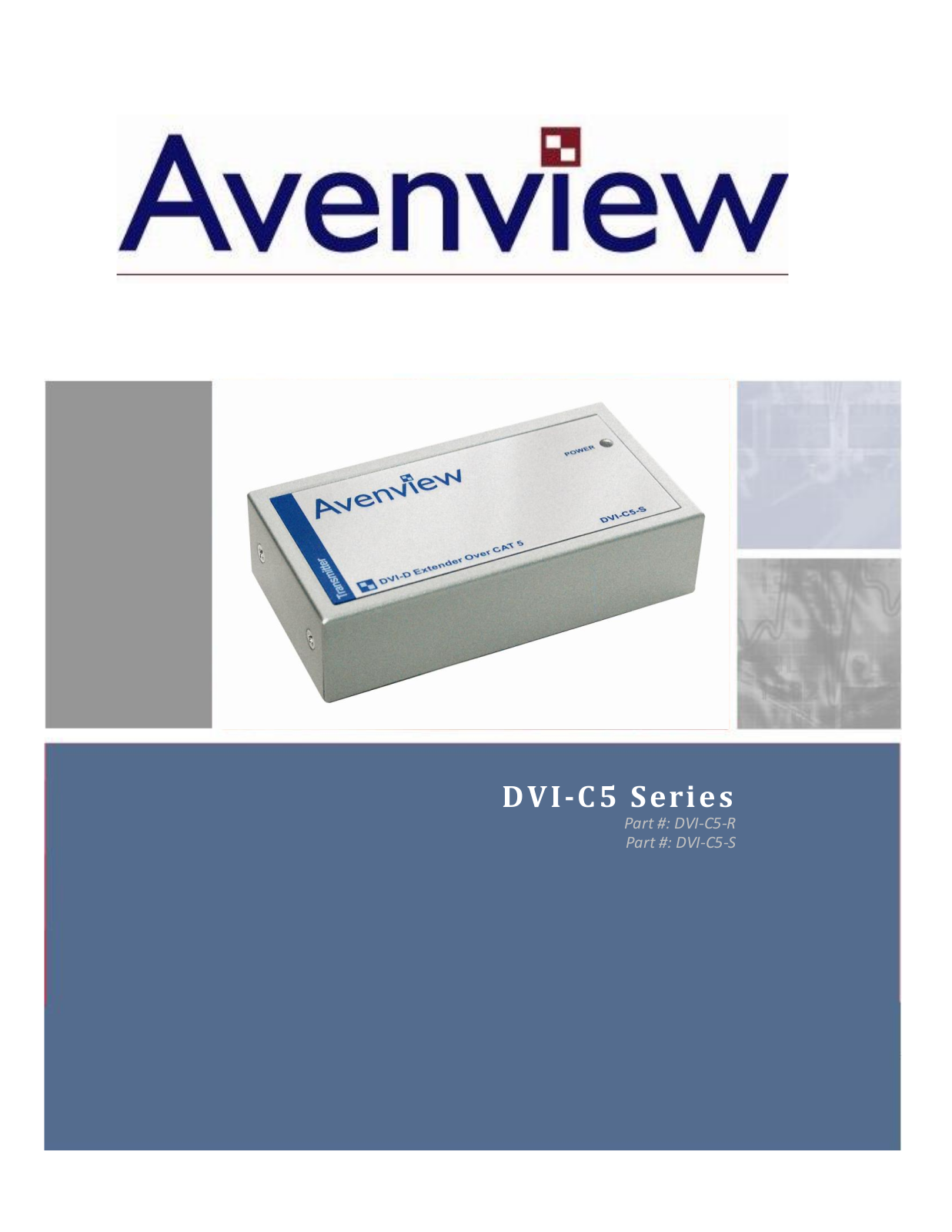 Avenview DVI-C5-S, DVI-C5-R User Manual