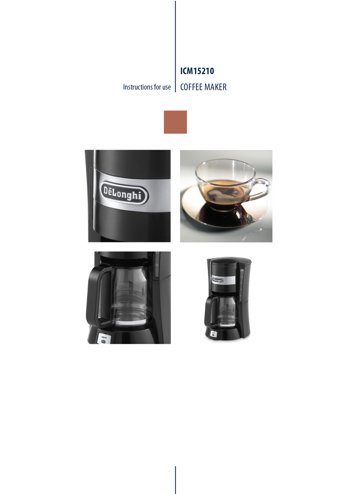 Delonghi ICM15210 User Manual