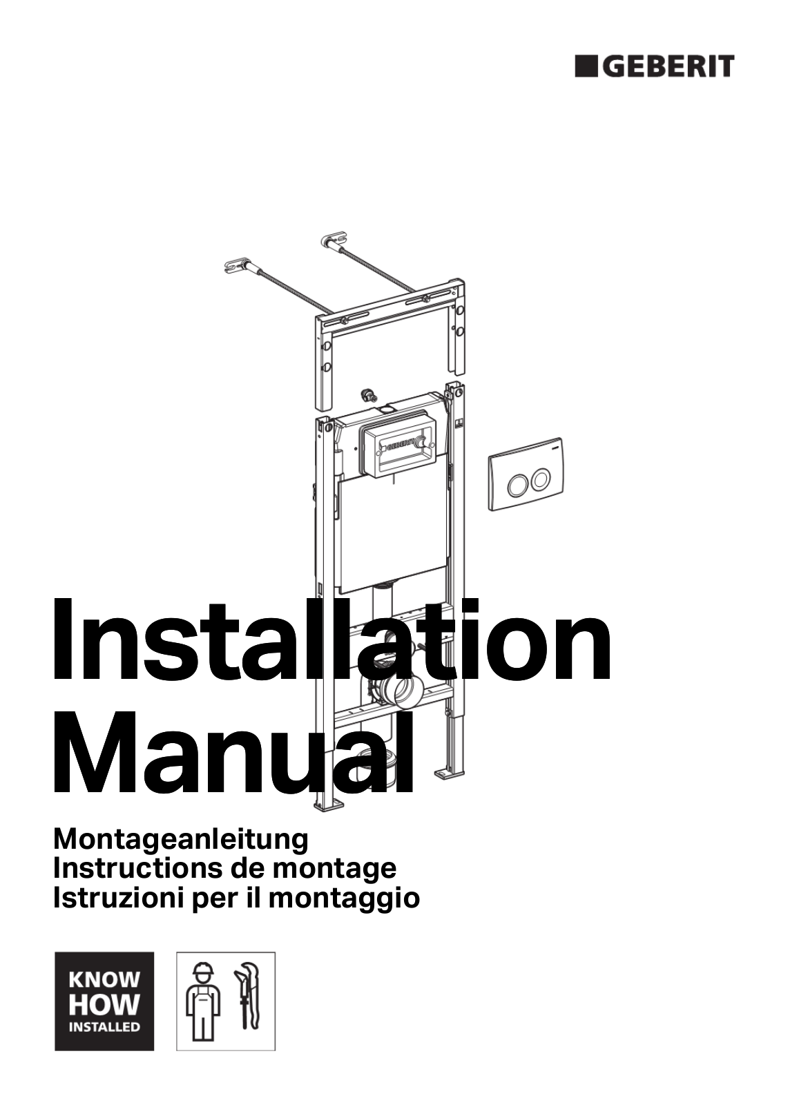 GEBERIT DUOFIX Plattenbau 458.162.21.1 User Manual