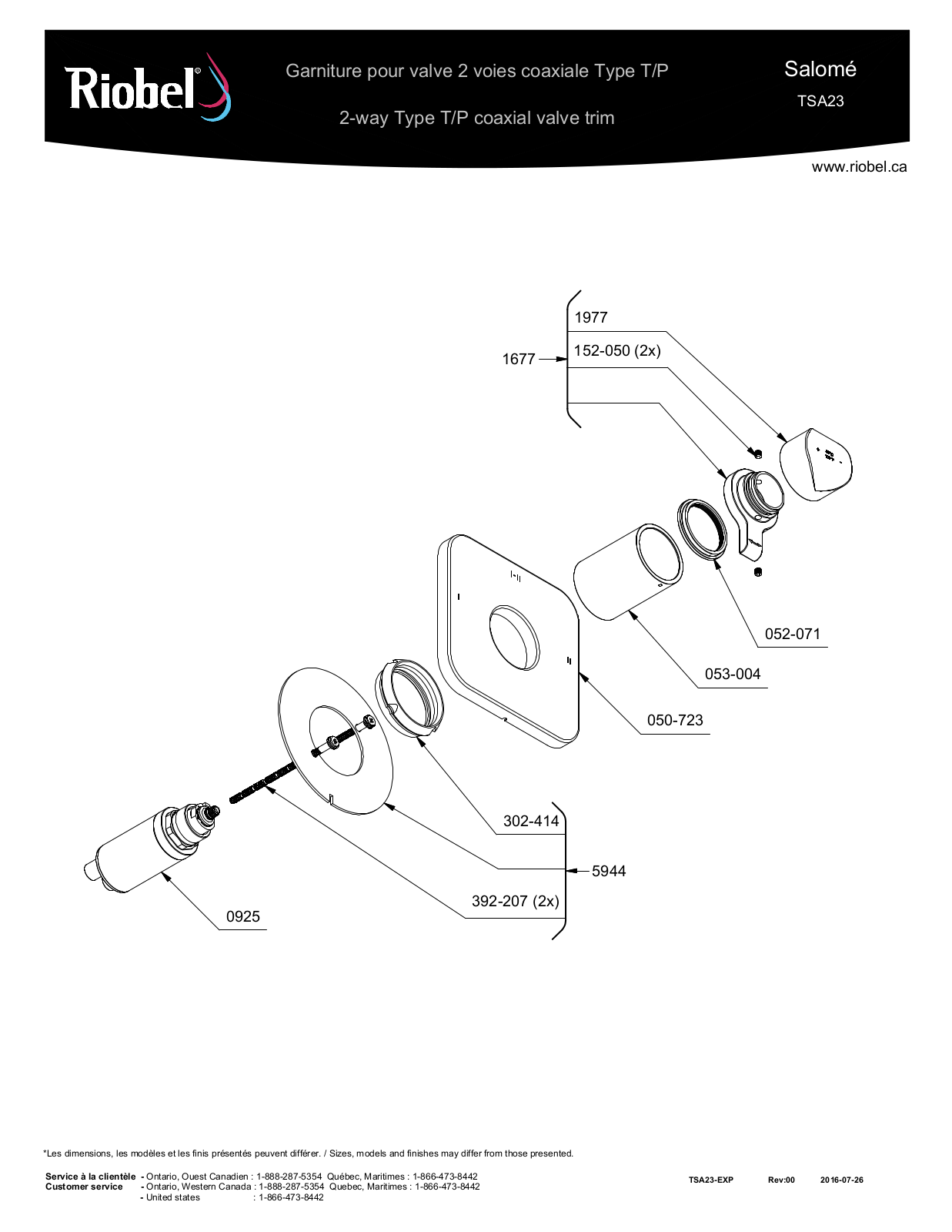 Riobel ROBL1983 Specifications - ManualMachine.com
