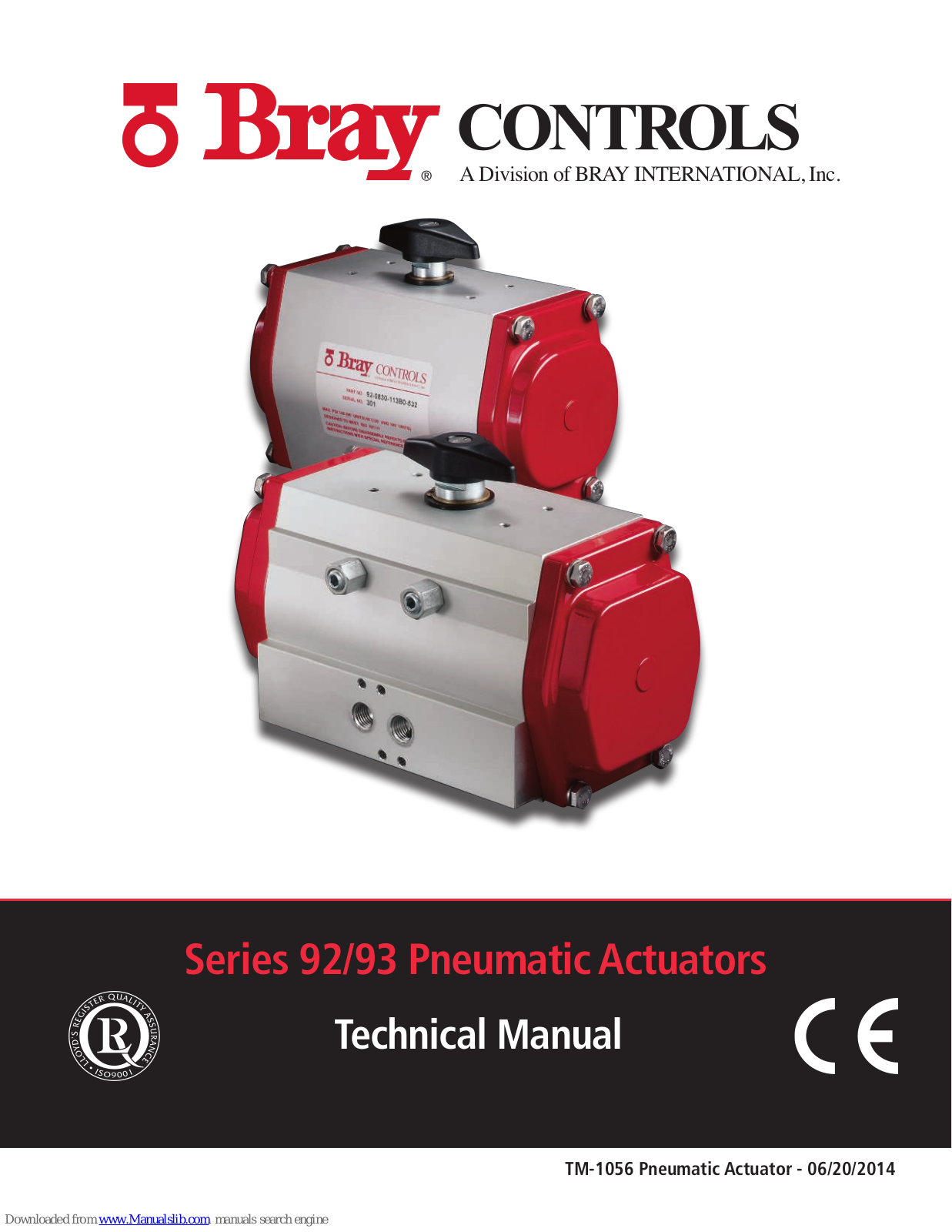 Bray Controls 92 Series, 93 Series Technical Manual - ManualMachine.com